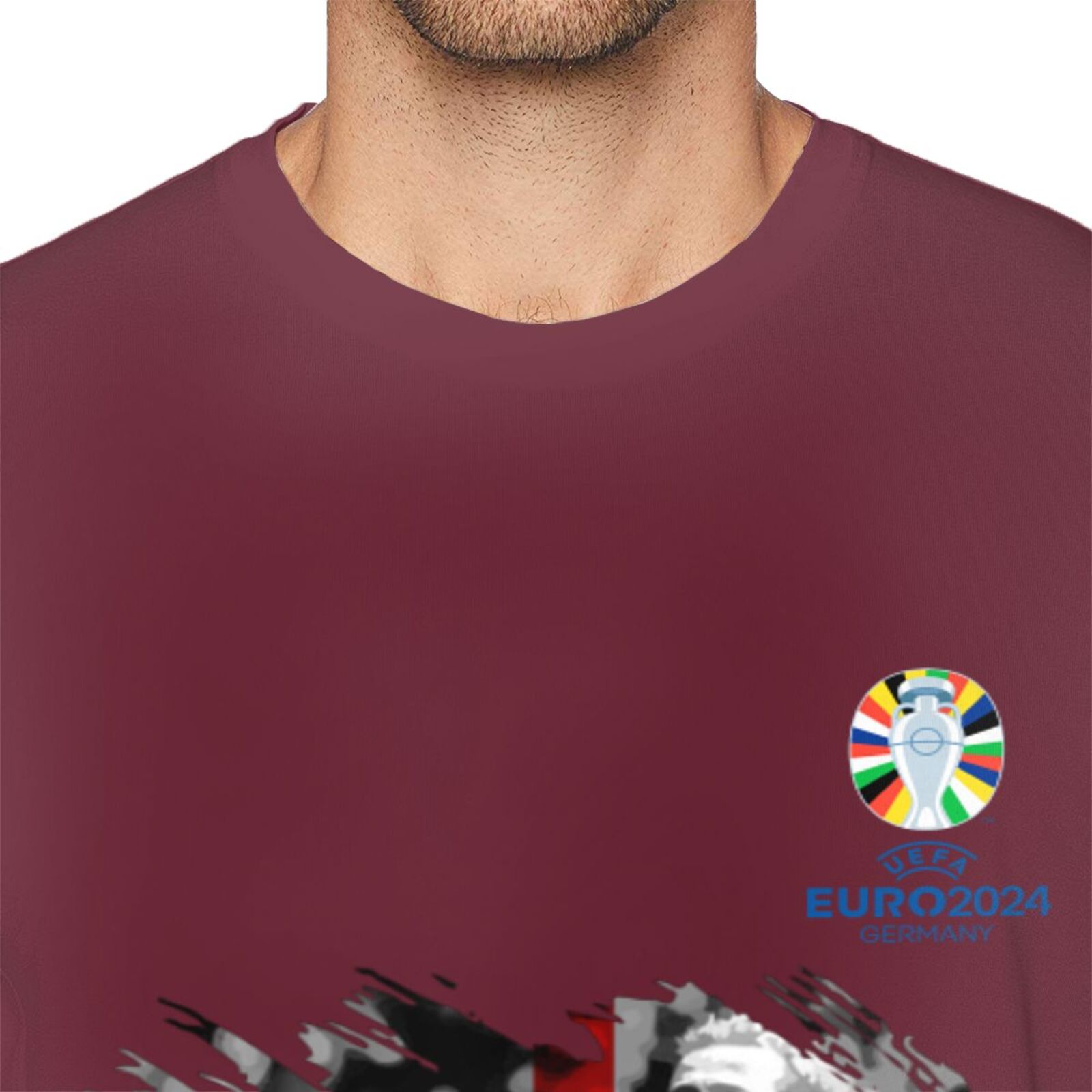 Men's England EURO 2024 Basic Short Sleeve T-Shirt BST1713 - Soccerfana