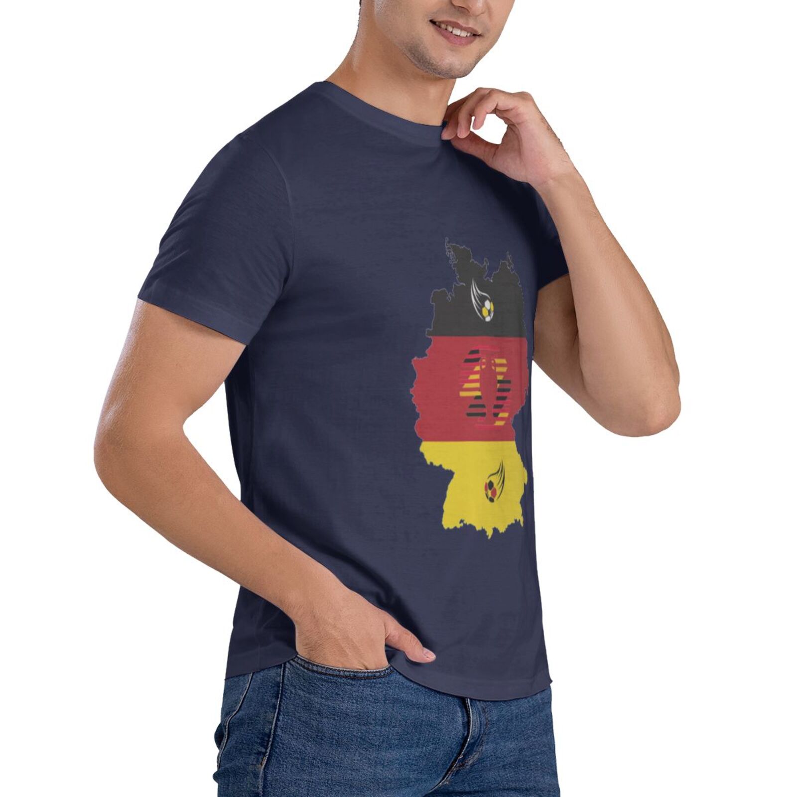 Men's Germany EURO 2024 Basic Short Sleeve T-Shirt BST1770 - Soccerfana