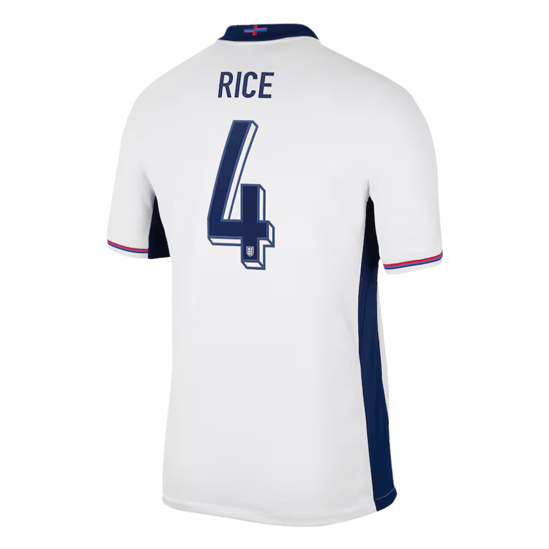 Declan Rice #4 England Home Jersey EURO 2024 - Soccerfana