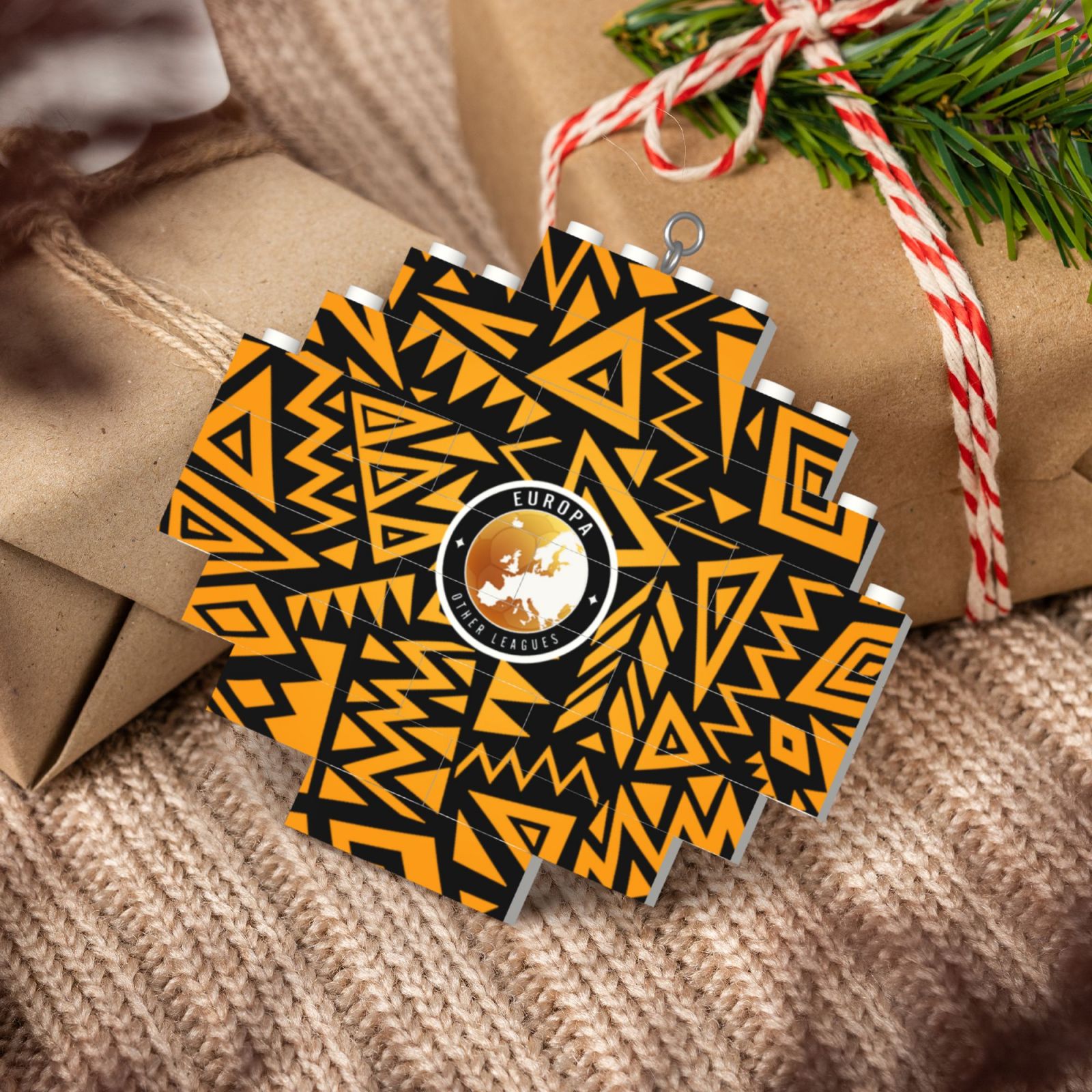 UEFA Europa League Building Block Puzzle Ornament BBP2039 - Soccerfana