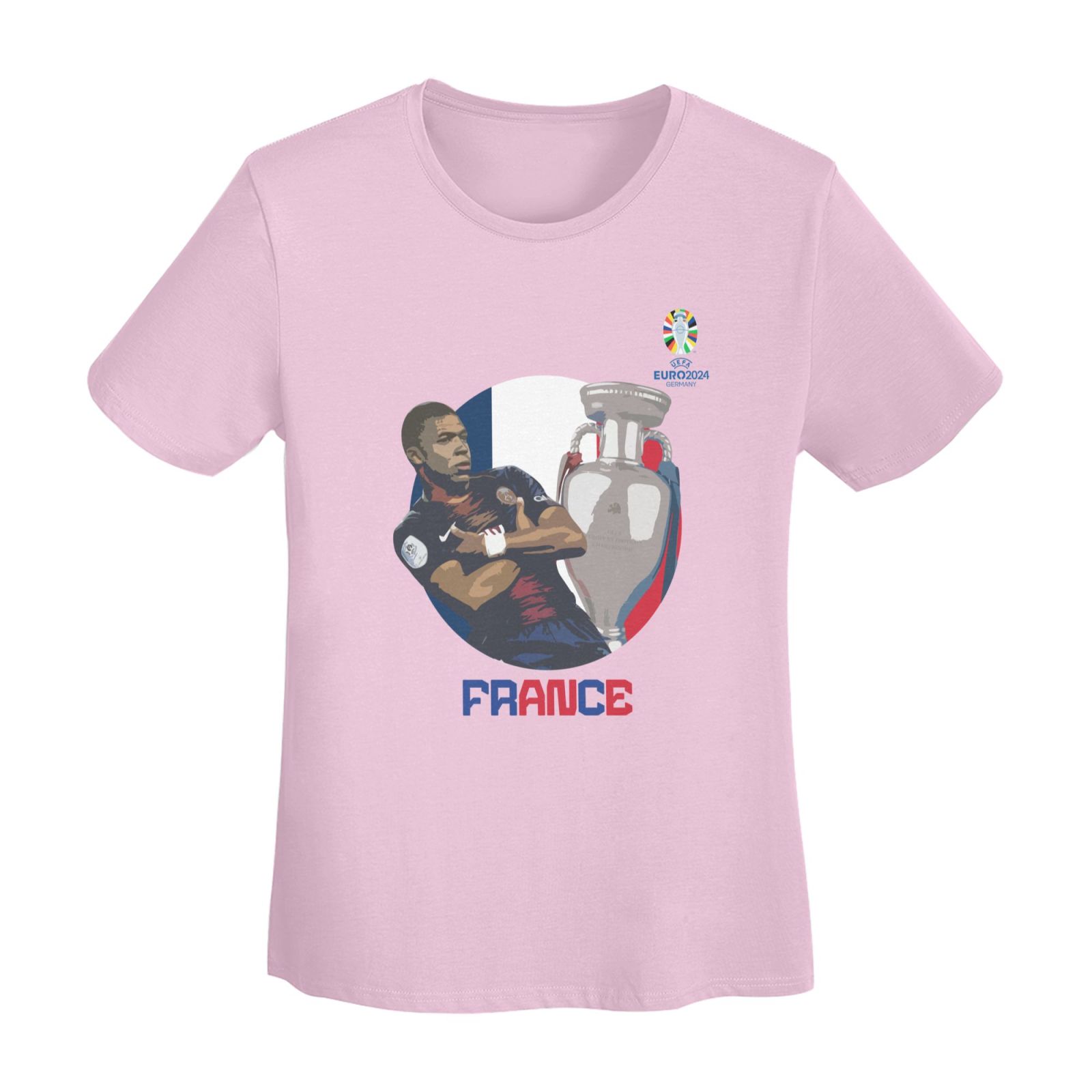 Women's France EURO 2024 Basic Short Sleeve T-Shirt WBT1730 - Soccerfana