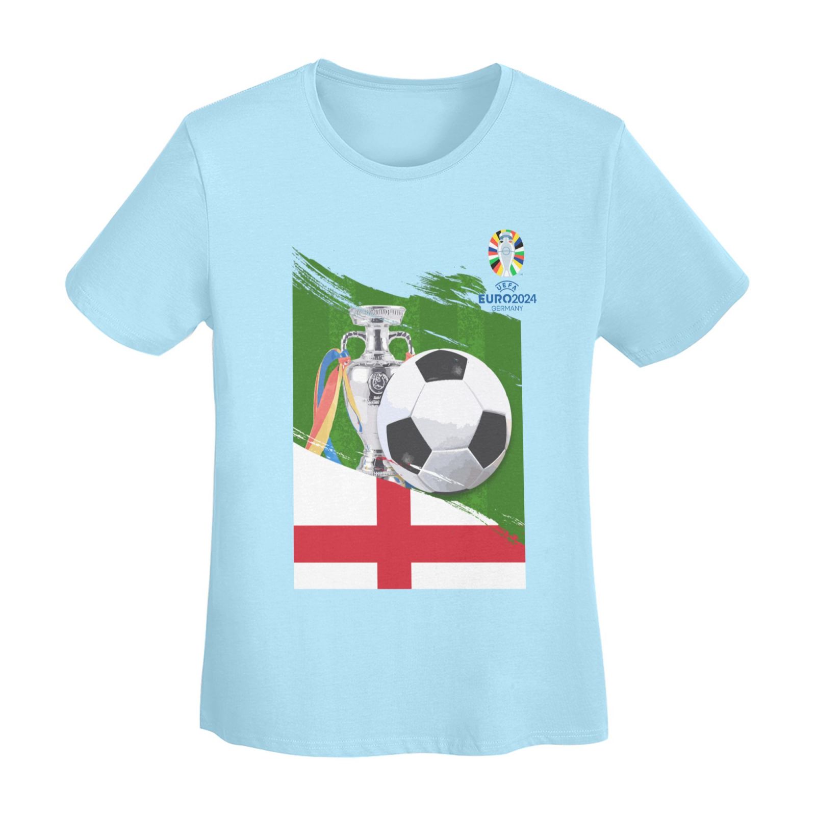 Women's England EURO 2024 Basic Short Sleeve T-Shirt WBT1682 - Soccerfana