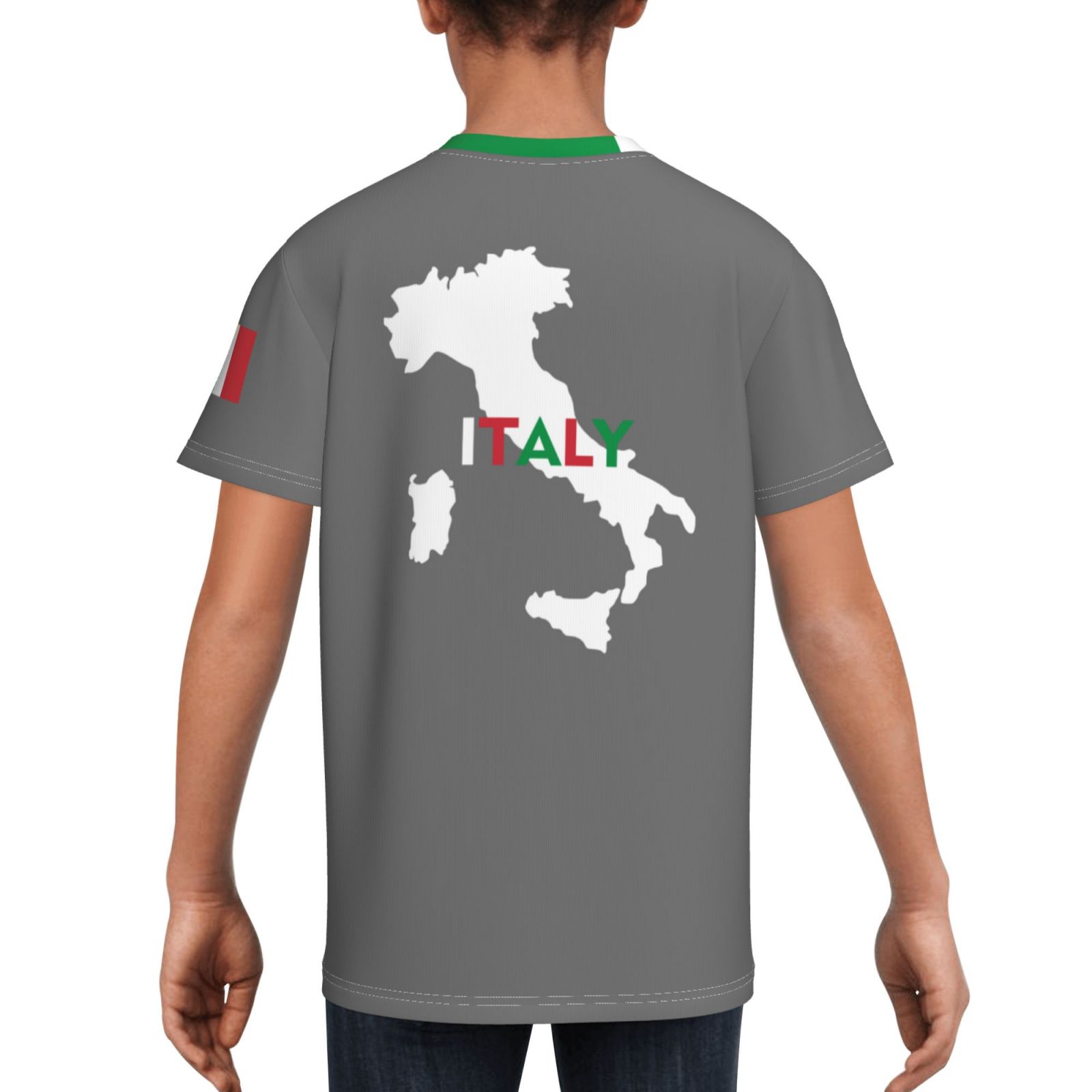 Kid's Italy EURO 2024 Youth Short Sleeve T-Shirt YST1699 - Soccerfana