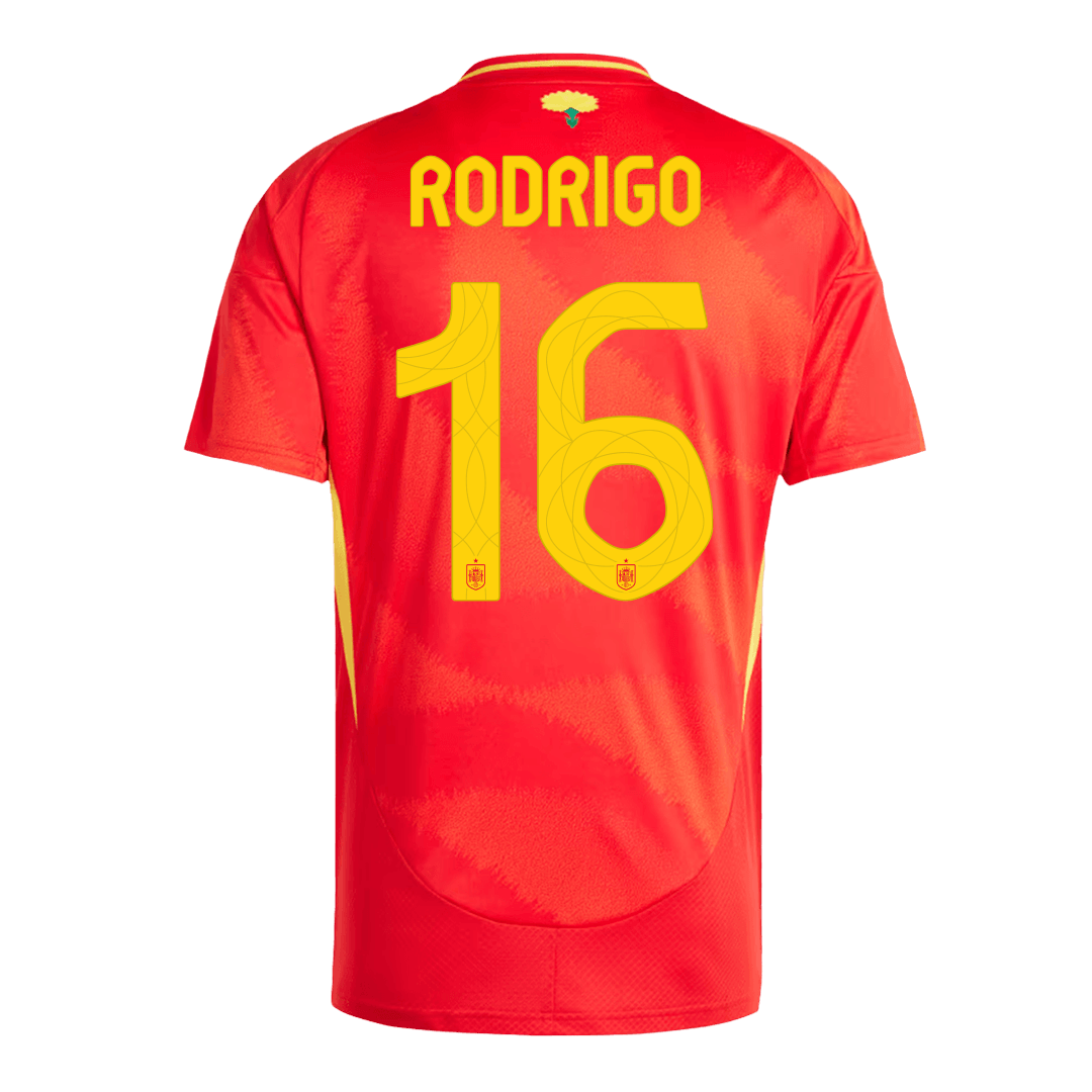 Rodrigo #16 Spain Home Jersey EURO 2024 - Soccerfana
