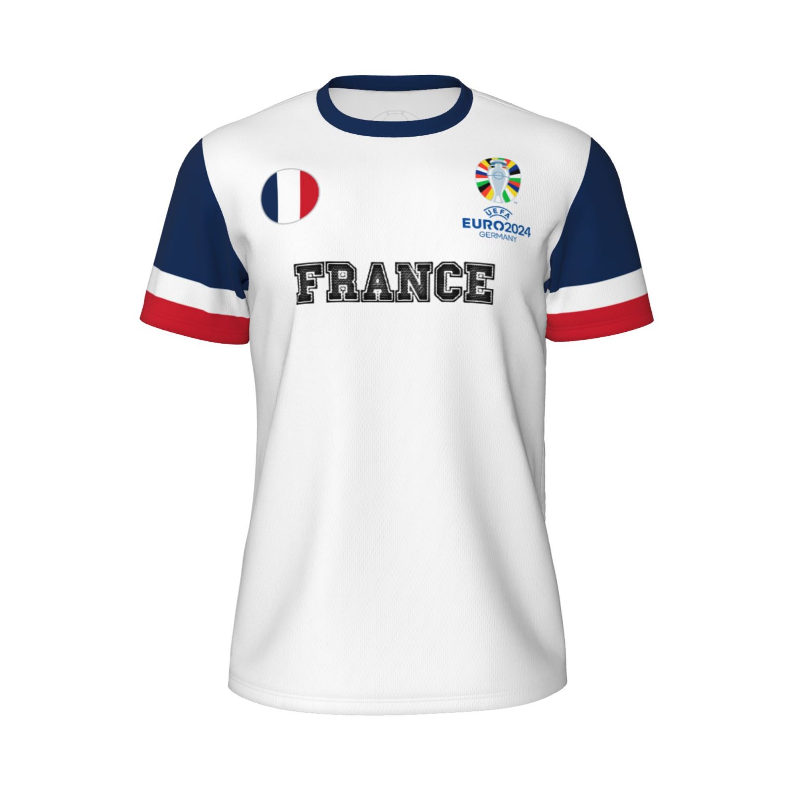 Men's France EURO 2024 Short Sleeved Mesh T-Shirt SMT1683 - Soccerfana
