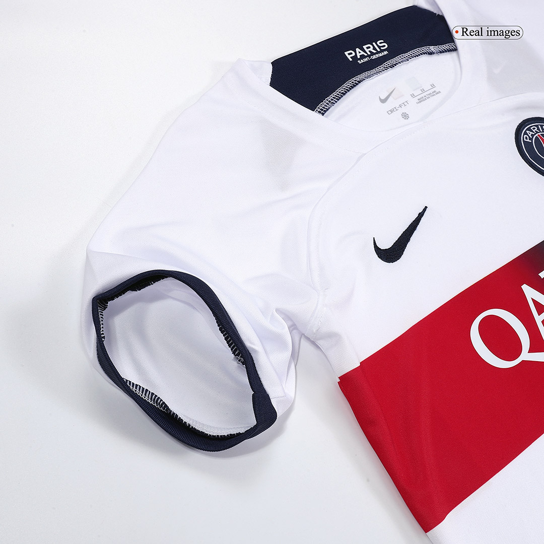 Kid's Paris Saint-Germain Away Jersey+Shorts 23/24 - Soccerfana