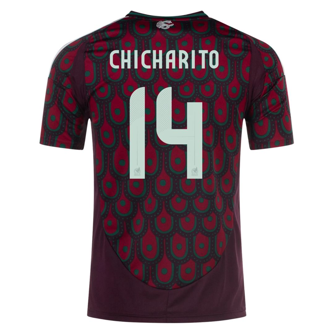 Javier Hernandez Chicharito #14 Mexico Home Jersey Copa America 2024 - Soccerfana