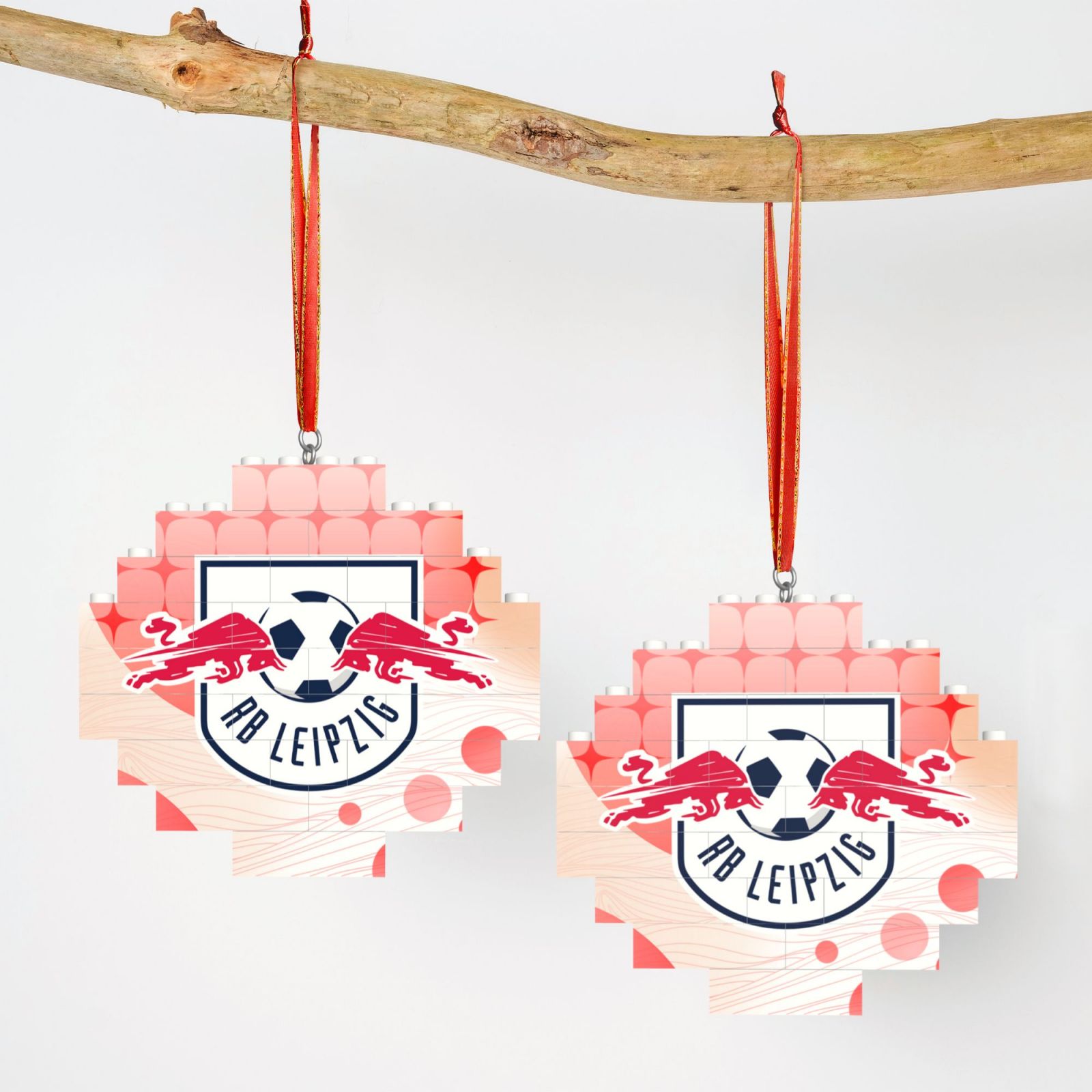 RB Leipzig Building Block Puzzle Ornament BBP2180 - Soccerfana