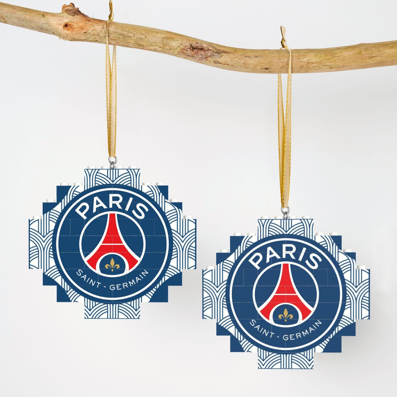 Paris Saint-Germain Building Block Puzzle Ornament BBP2188 - Soccerfana