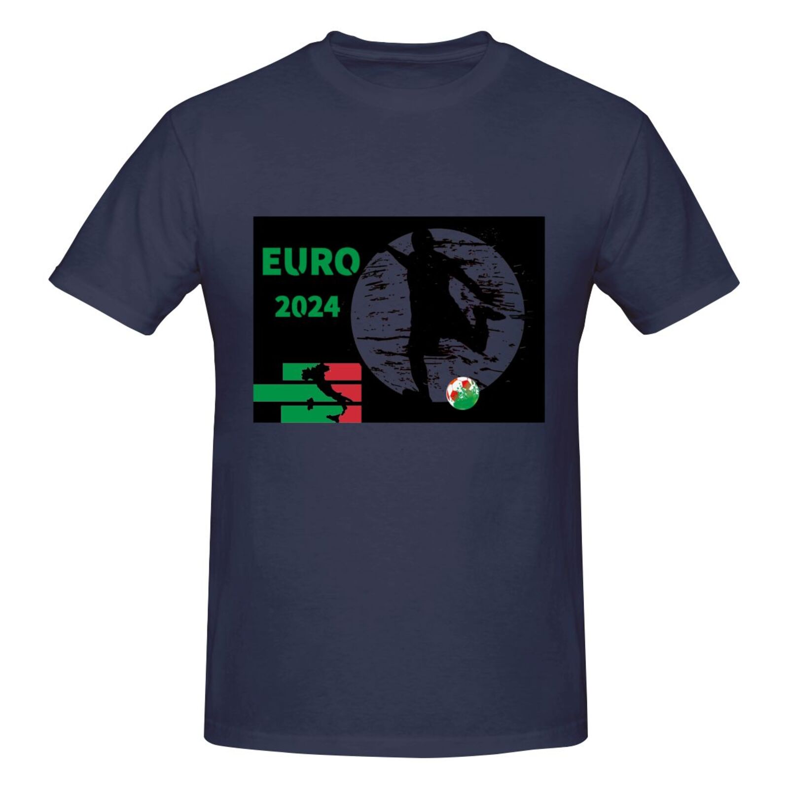 Men's Italy EURO 2024 Basic Short Sleeve T-Shirt BST1751 - Soccerfana