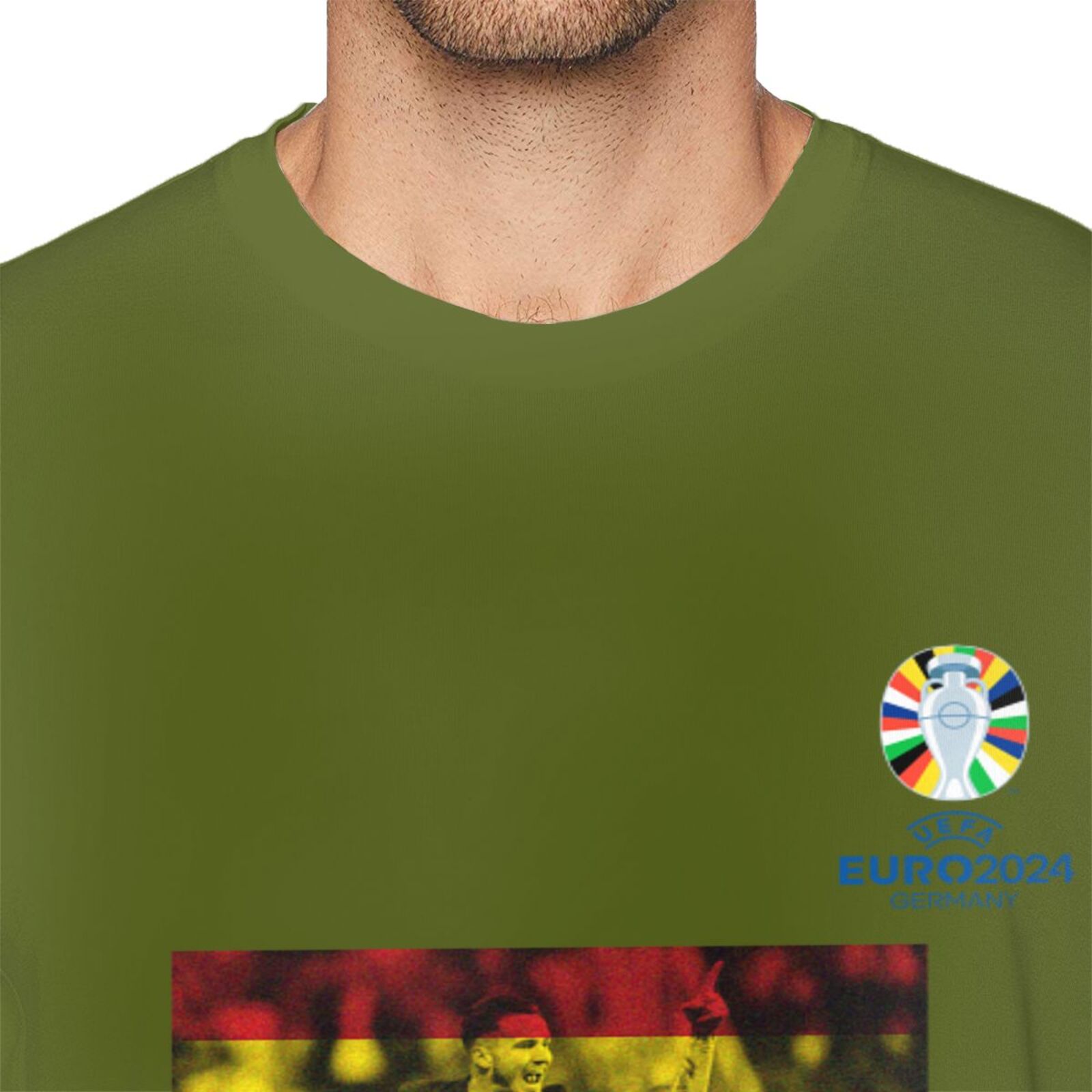 Men's Spain EURO 2024 Basic Short Sleeve T-Shirt BST1739 - Soccerfana