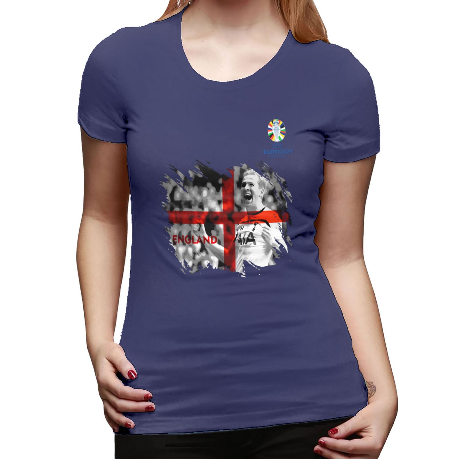 Woman's England EURO 2024 Basic Short Sleeve T-Shirt WBT1712 - Soccerfana