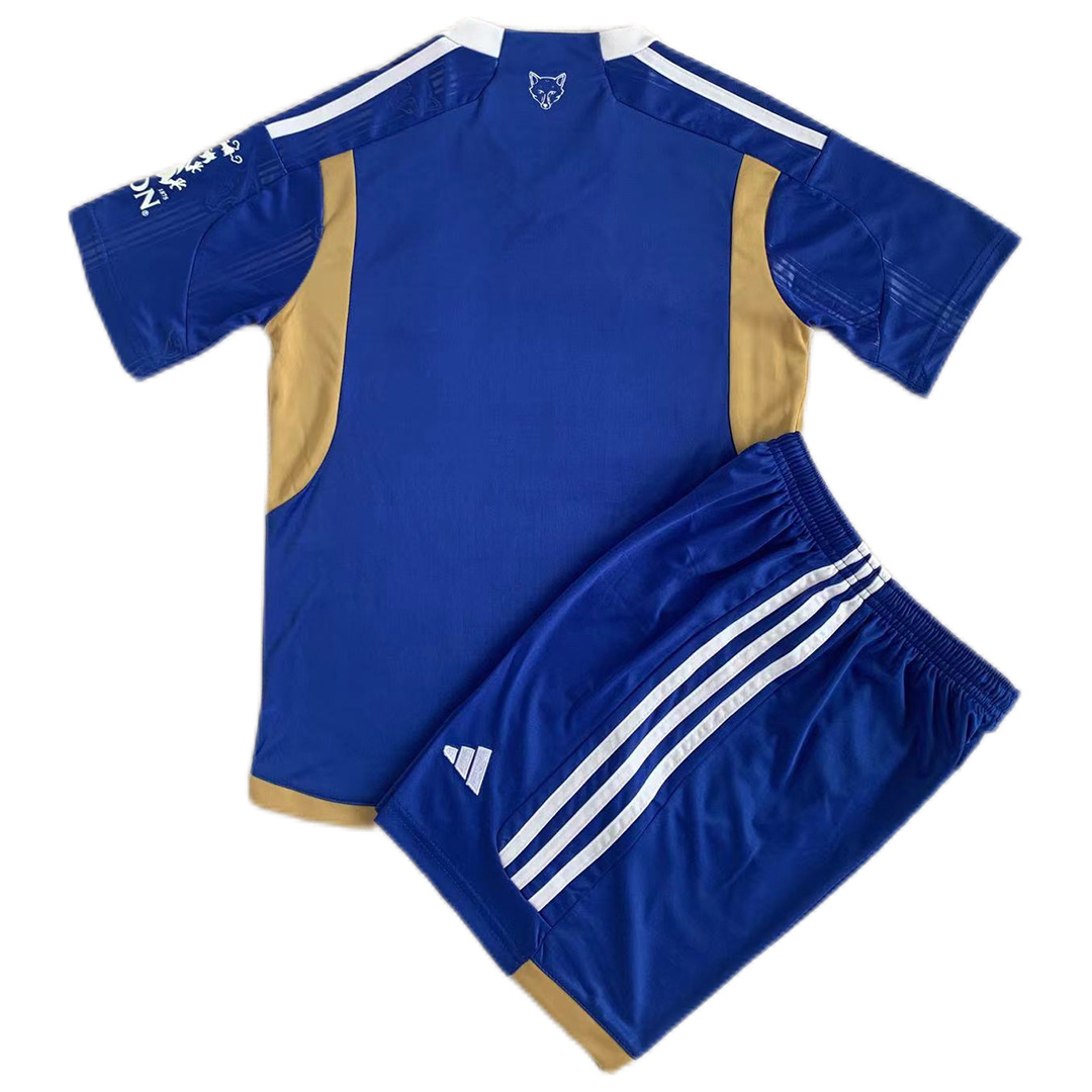 Kid's Leicester City Home Jersey+Shorts 23/24 - Soccerfana