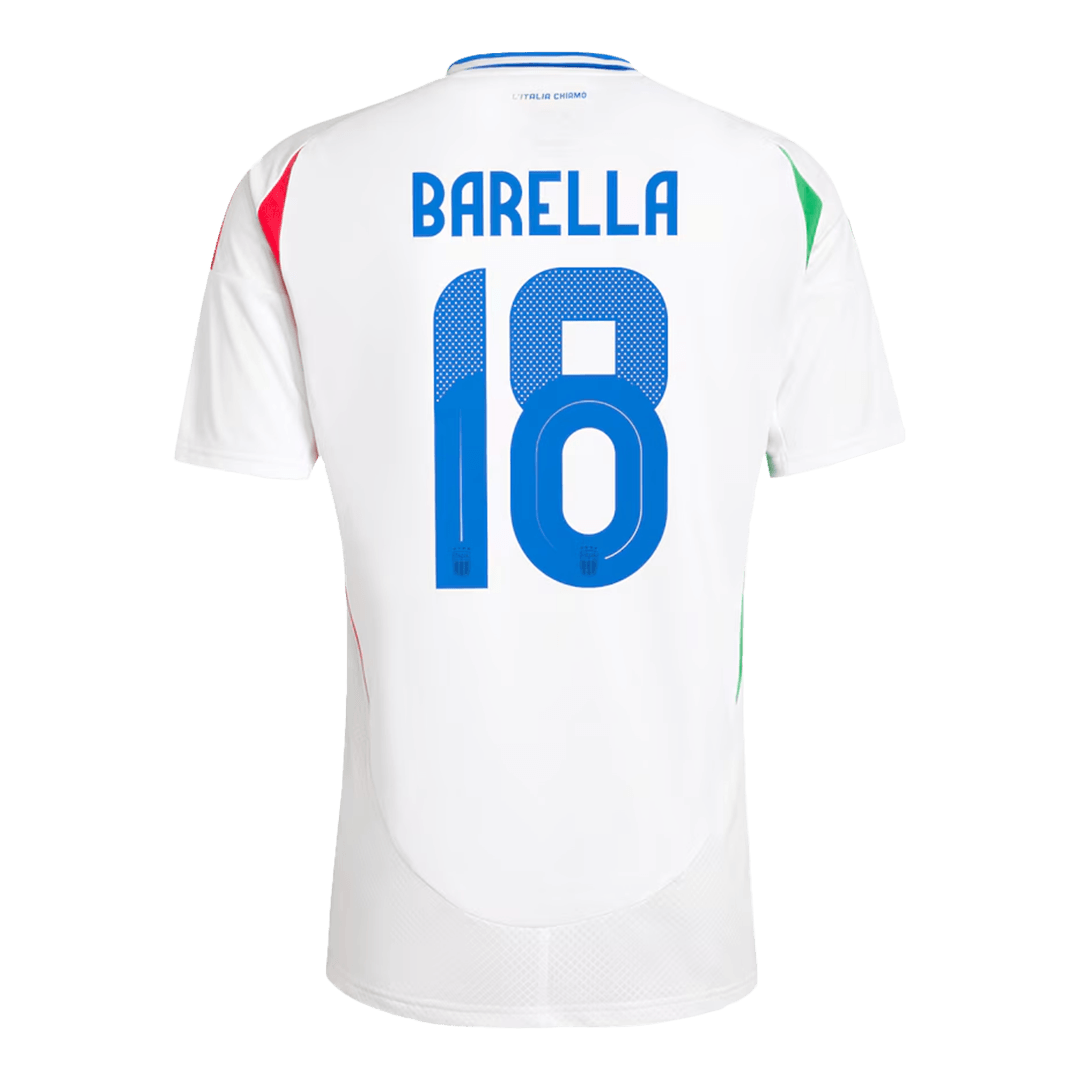 Nicolo Barella #18 Italy Away Jersey EURO 2024 - Soccerfana