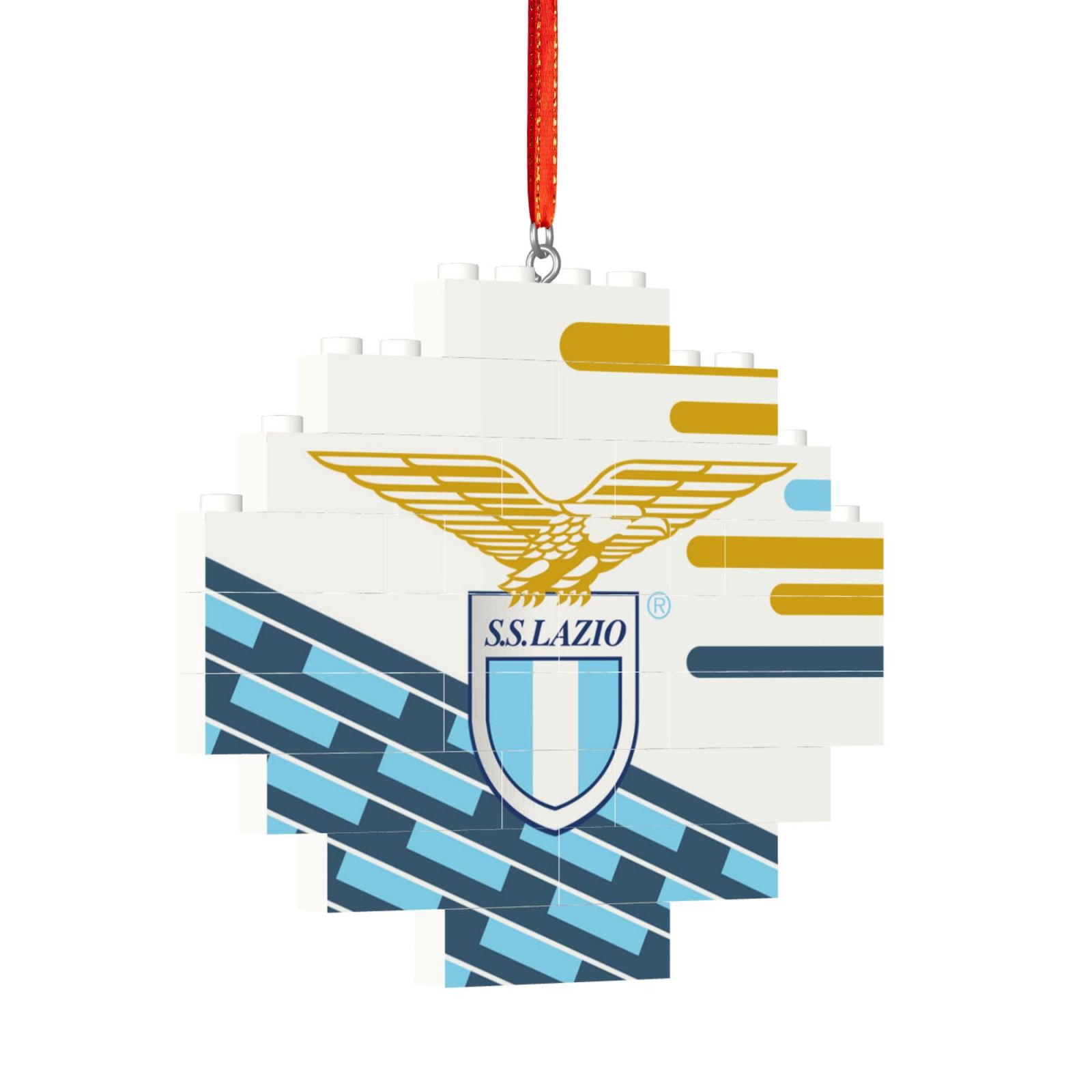 Lazio Building Block Puzzle Ornament BBP2194 - Soccerfana