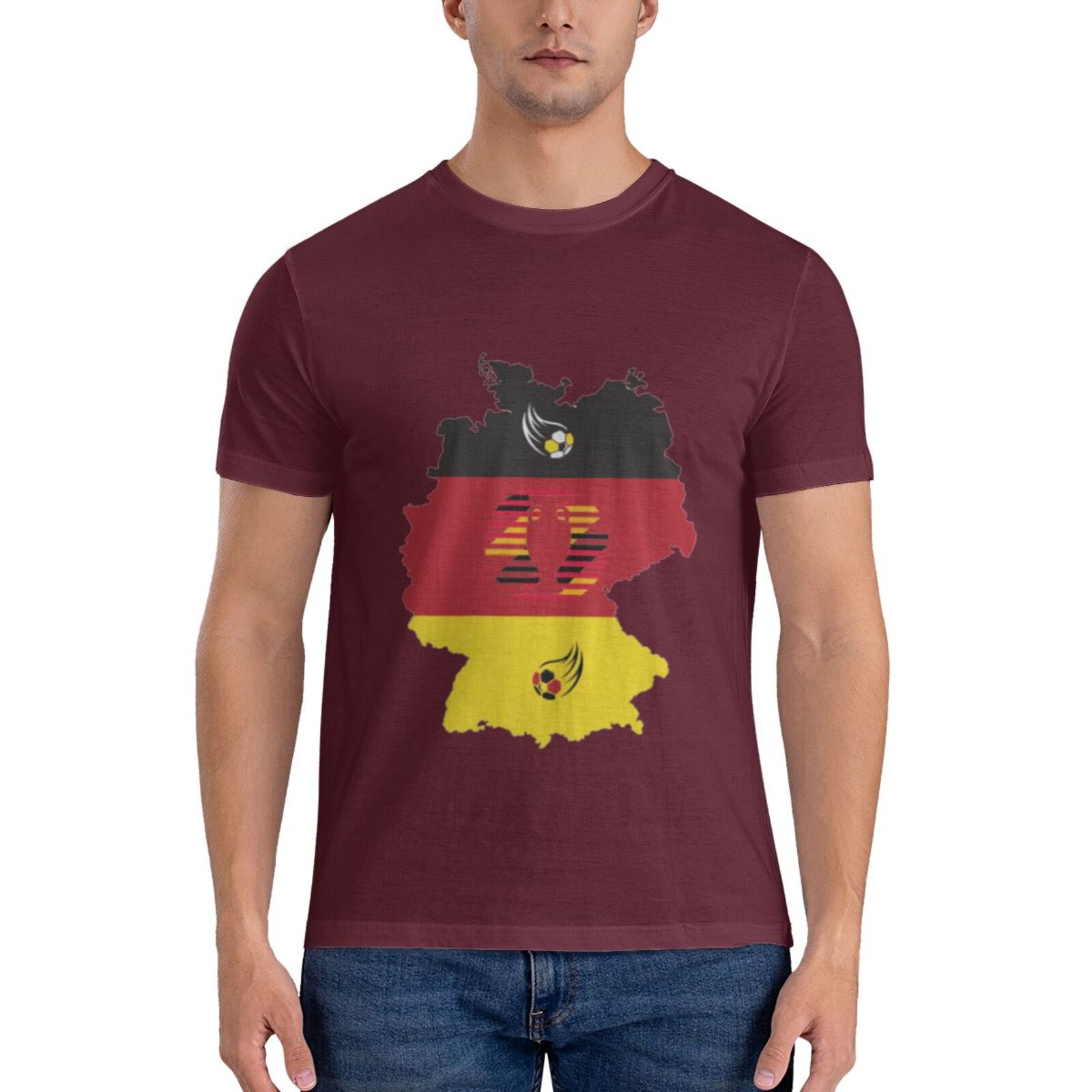 Men's Germany EURO 2024 Basic Short Sleeve T-Shirt BST1770 - Soccerfana