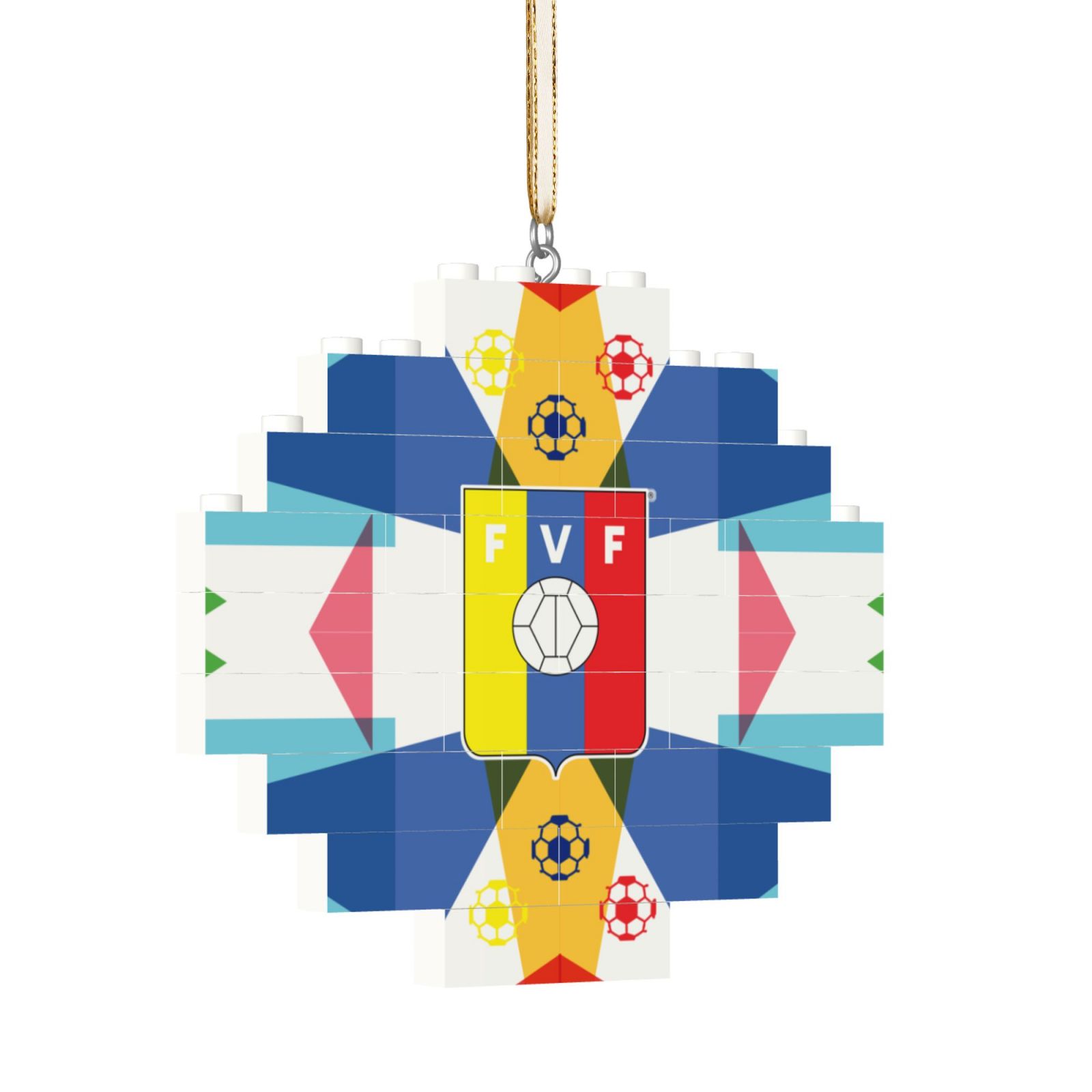 Venezuela Building Block Puzzle Ornament BBP2037 - Soccerfana