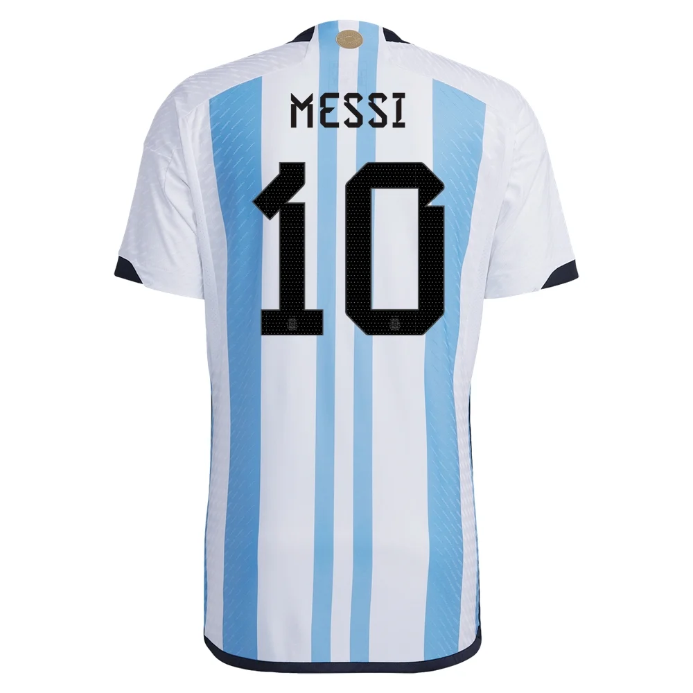 Lionel Messi #10 Argentina Home Jersey World Cup 2022 - Soccerfana