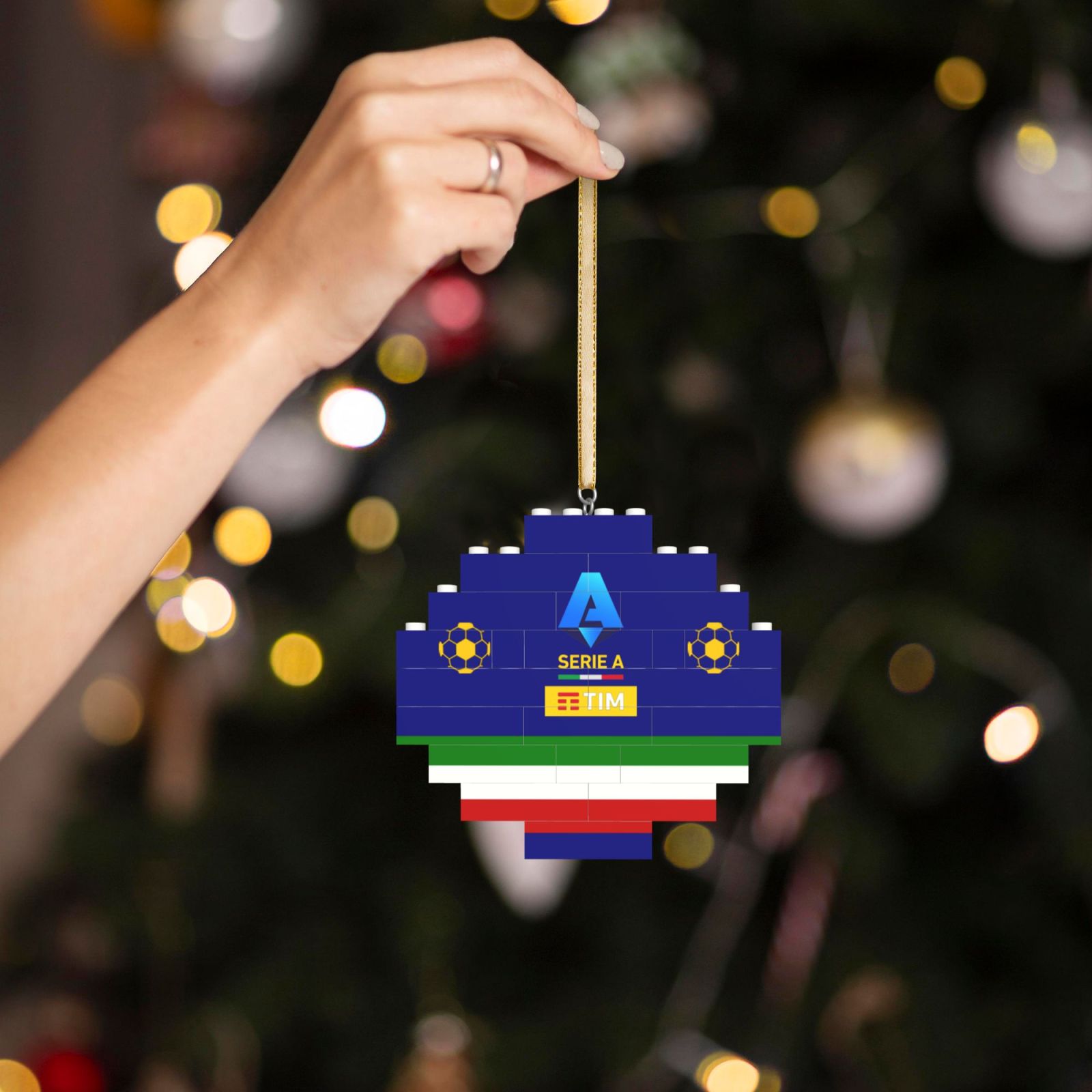 Italy Football League Building Block Puzzle Ornament BBP2024 - Soccerfana