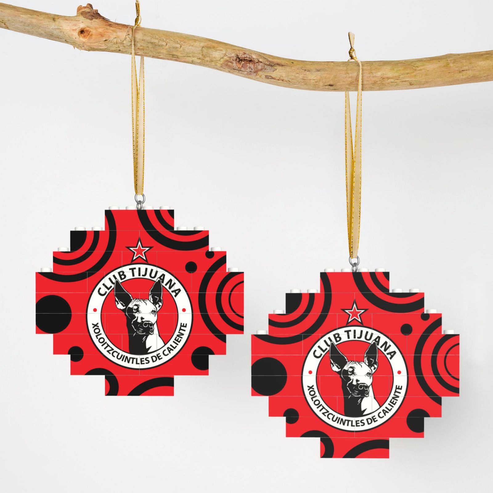 Xolos Tijuana Building Block Puzzle Ornament BBP2186 - Soccerfana