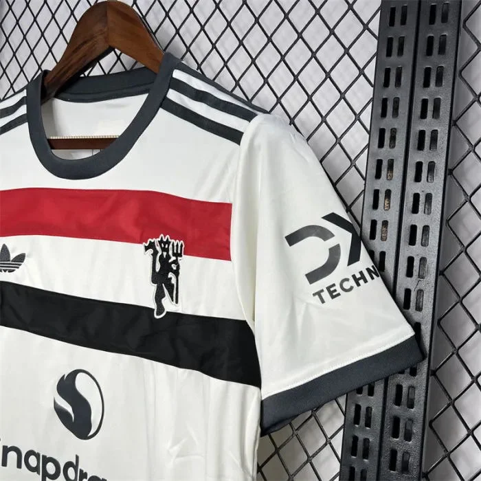 Kids Manchester united Third Jersey 24/25 Football Kit （shorts+shirt） - Soccerfana