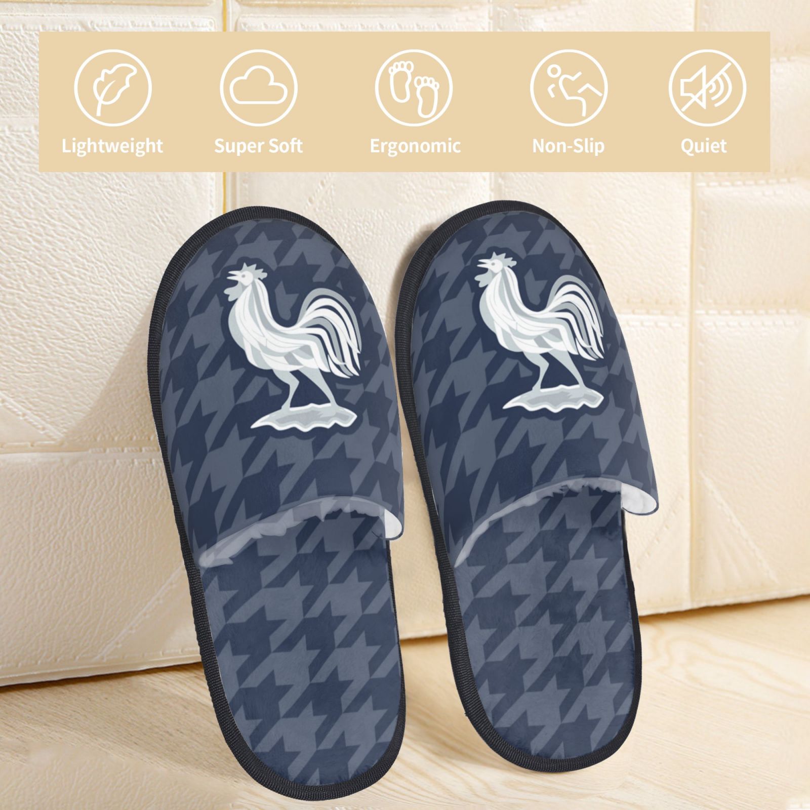 France Cotton Slippers FSP2240 - Soccerfana