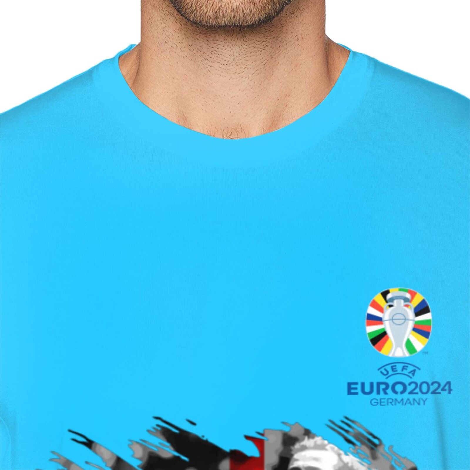 Men's England EURO 2024 Basic Short Sleeve T-Shirt BST1713 - Soccerfana