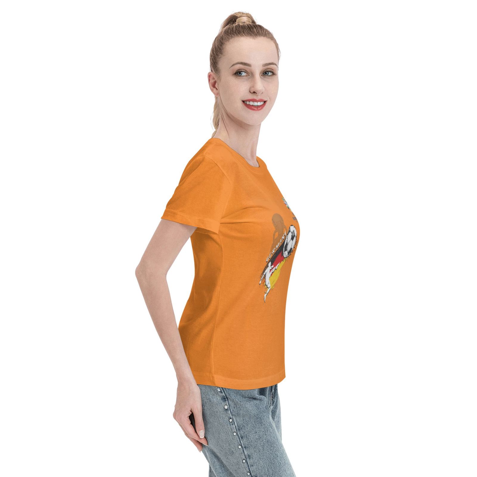 Women's Germany EURO 2024 Basic Short Sleeve T-Shirt WBT1680 - Soccerfana