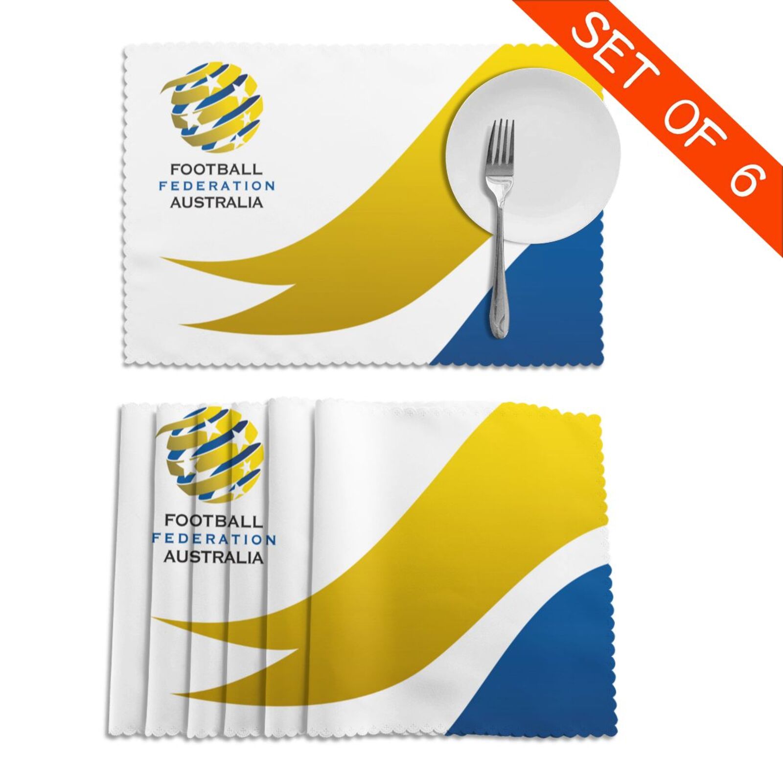 Australia Placemat Set Of 6 PFD2095 - Soccerfana