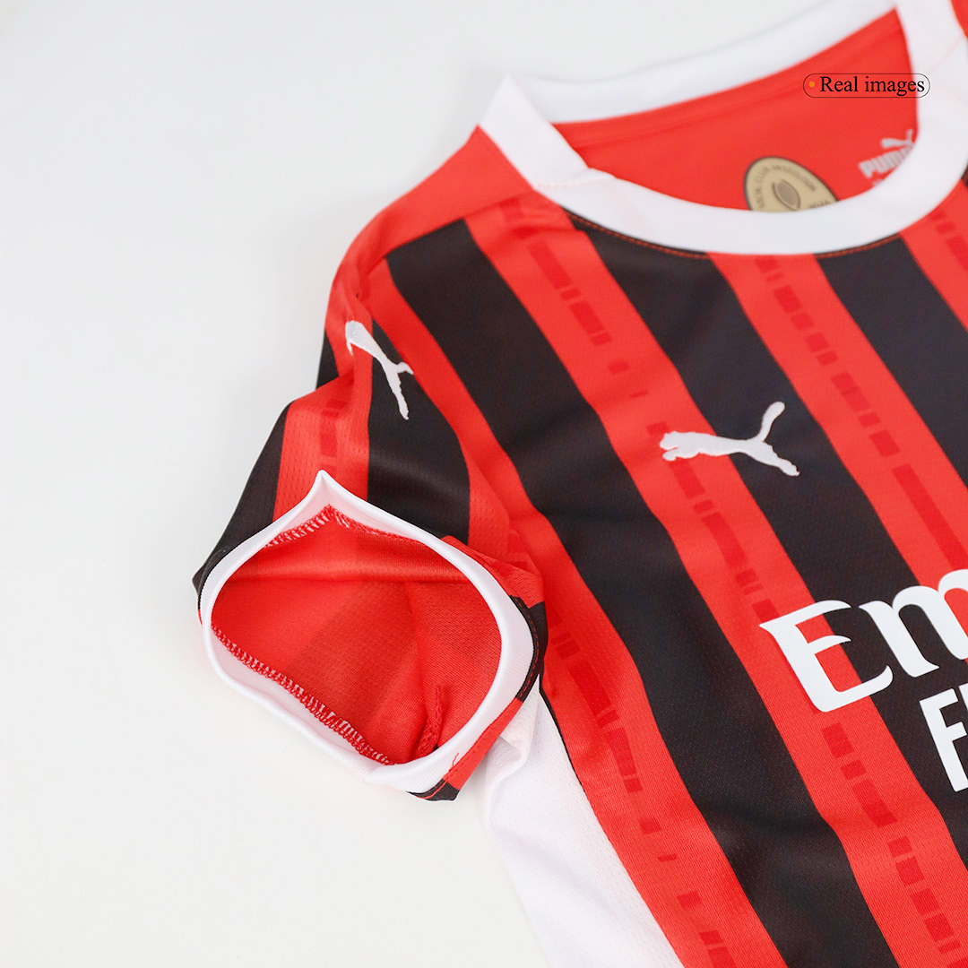 Kid's AC Milan Home Jersey+Shorts 2024/25 - Soccerfana
