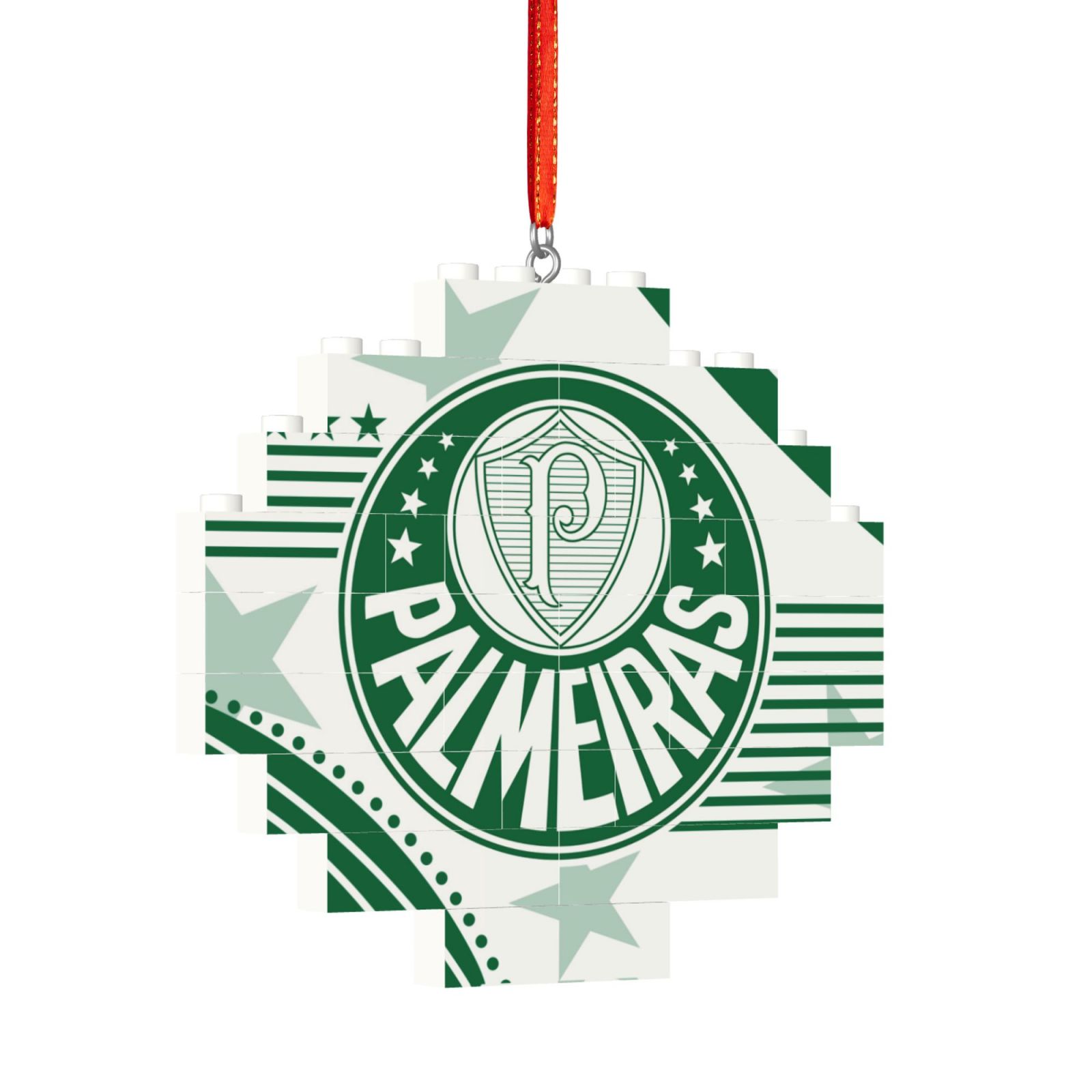 SE Palmeiras Building Block Puzzle Ornament BBP2098 - Soccerfana