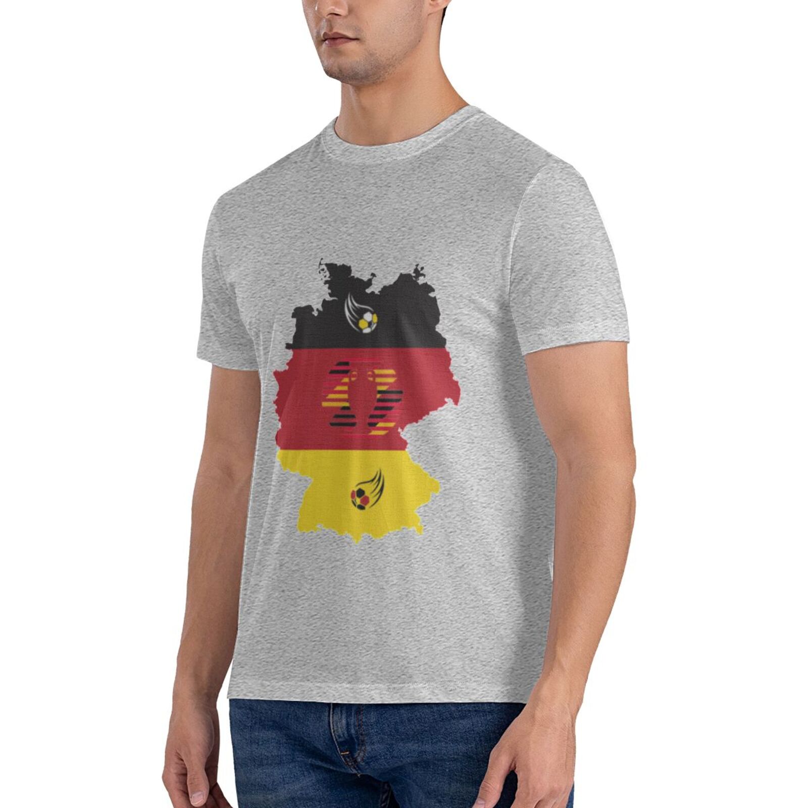 Men's Germany EURO 2024 Basic Short Sleeve T-Shirt BST1770 - Soccerfana