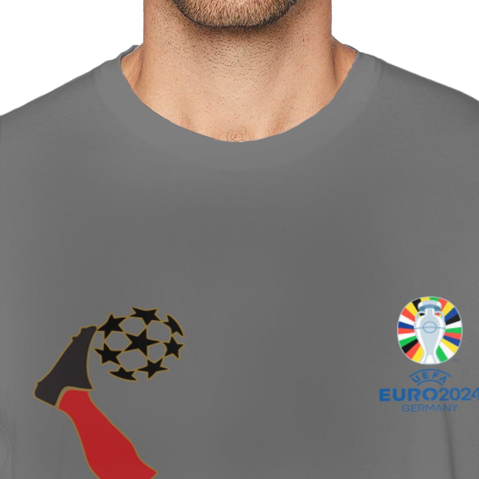 Men's Spain EURO 2024 Basic Short Sleeve T-Shirt BST1724 - Soccerfana