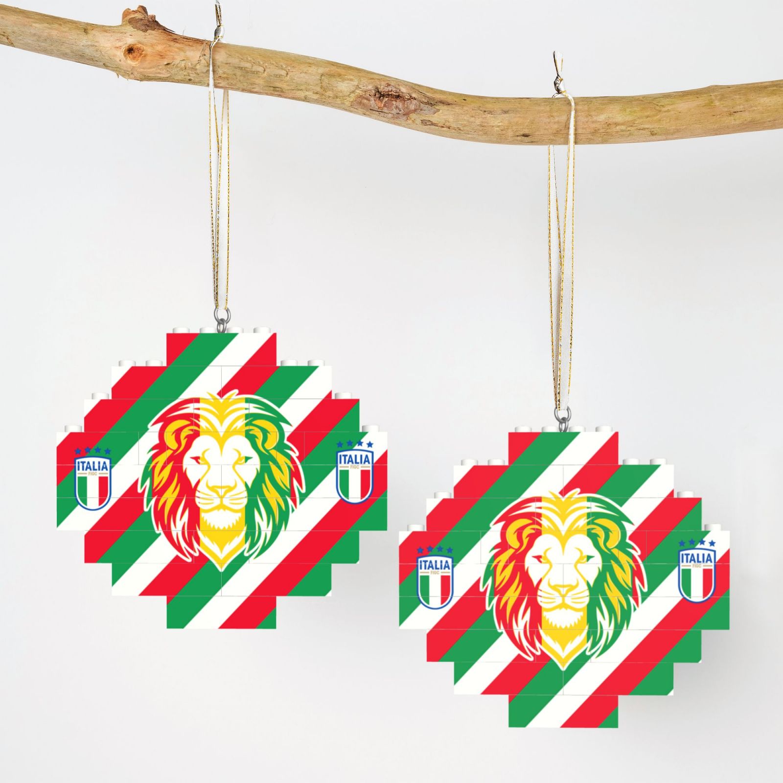 Italy Building Block Puzzle Ornament BBP2022 - Soccerfana