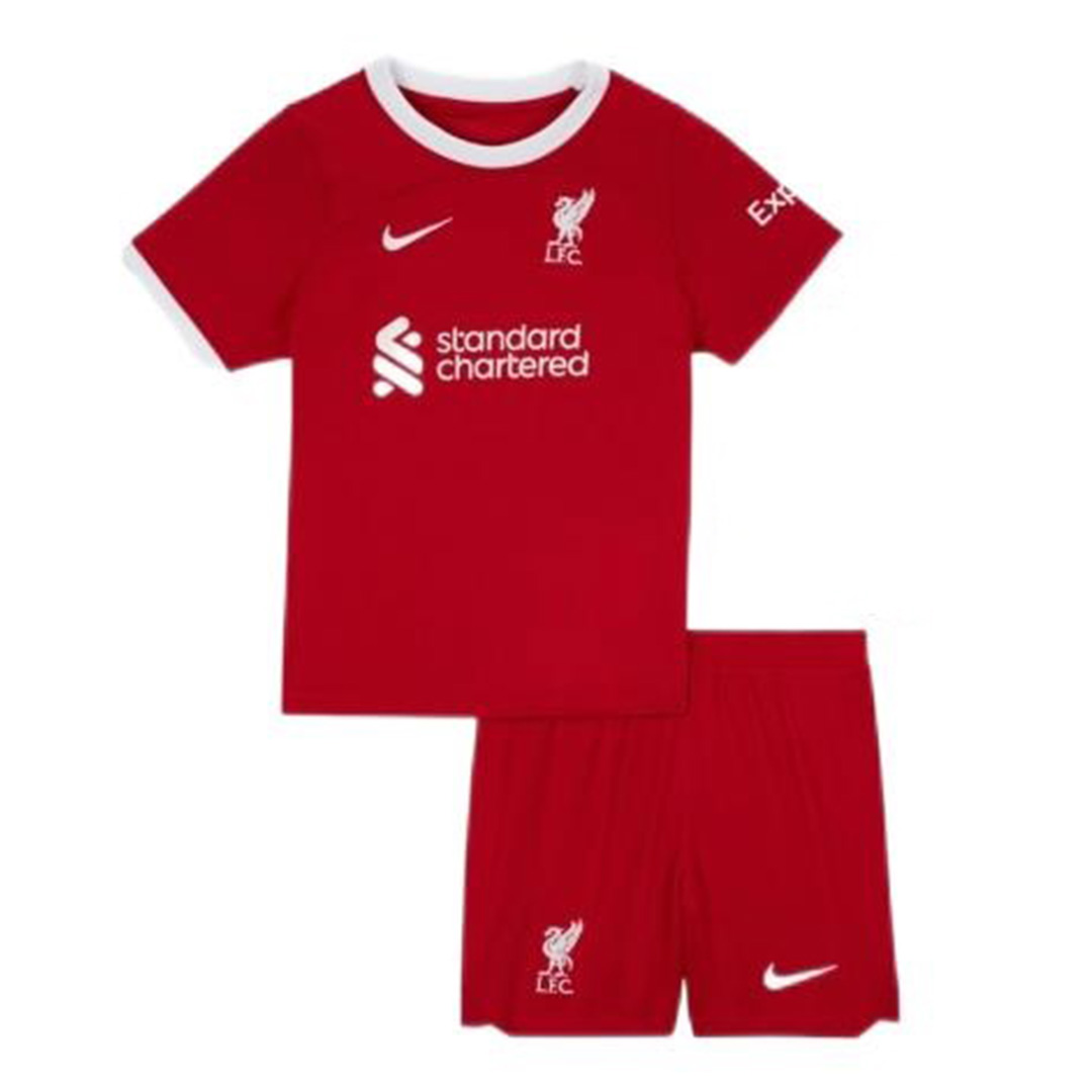 Kid's Liverpool Home Jersey+Shorts 23/24 - Soccerfana