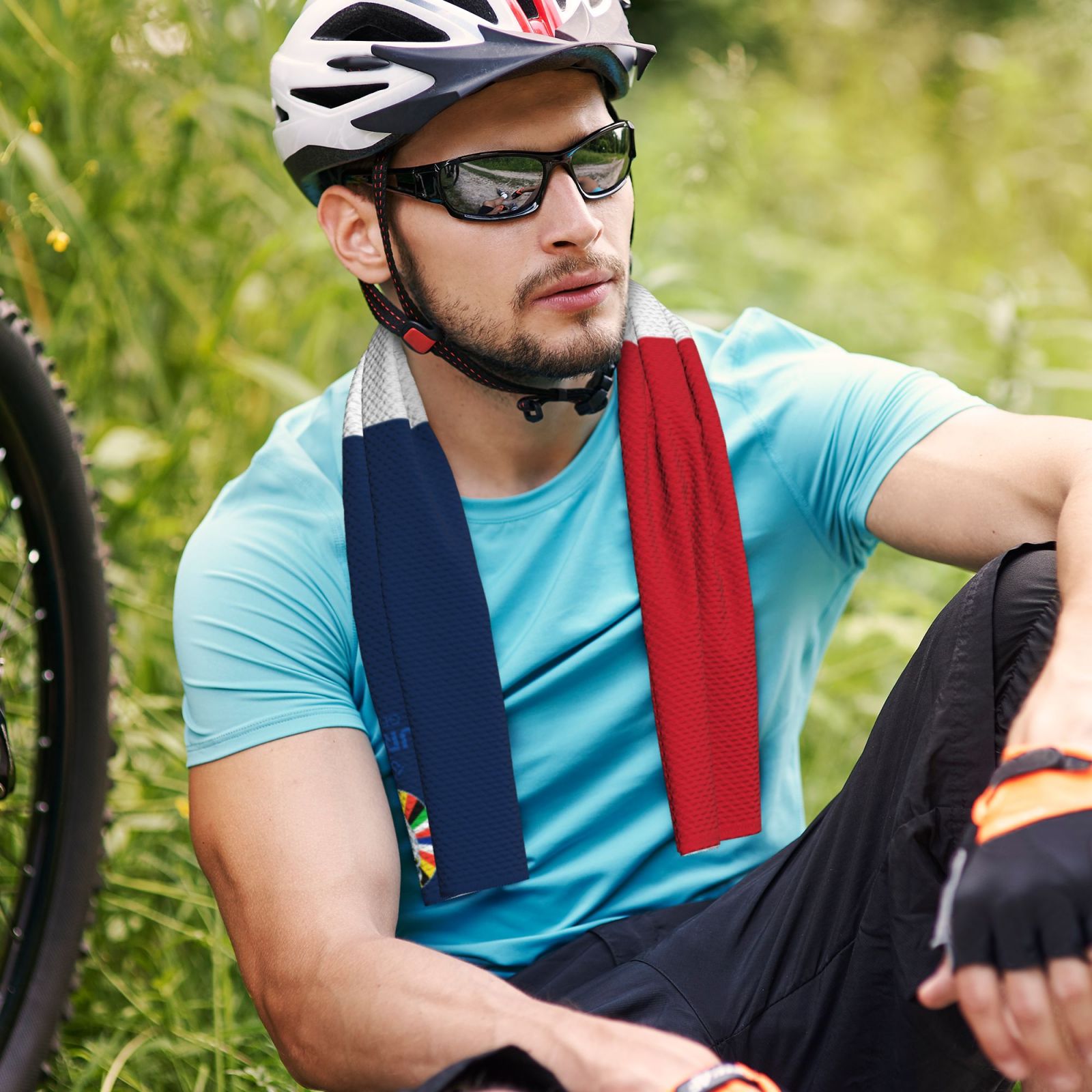 France EURO 2024 Cold Exercise Towel CET1691 - Soccerfana