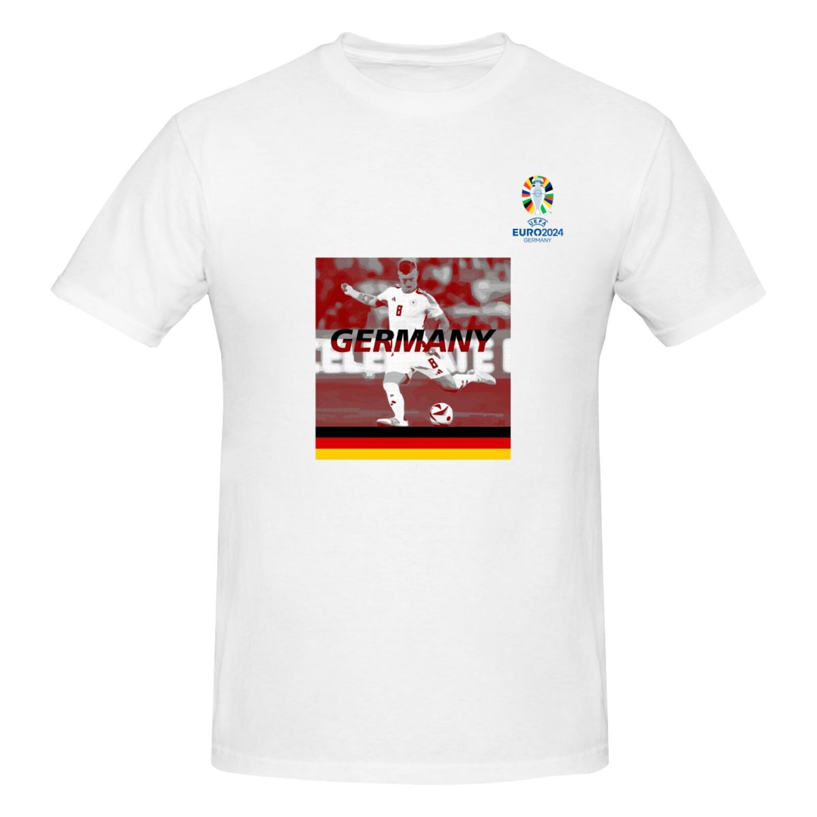 Men's Germany EURO 2024 Basic Short Sleeve T-Shirt BST1704 - Soccerfana