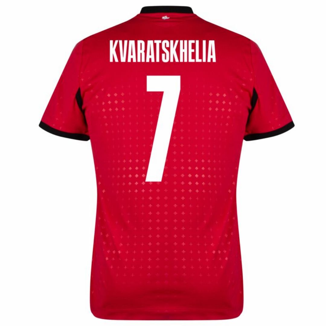 Khvicha Kvaratskhelia #7 Georgia Third Jersey EURO 2024 - Soccerfana