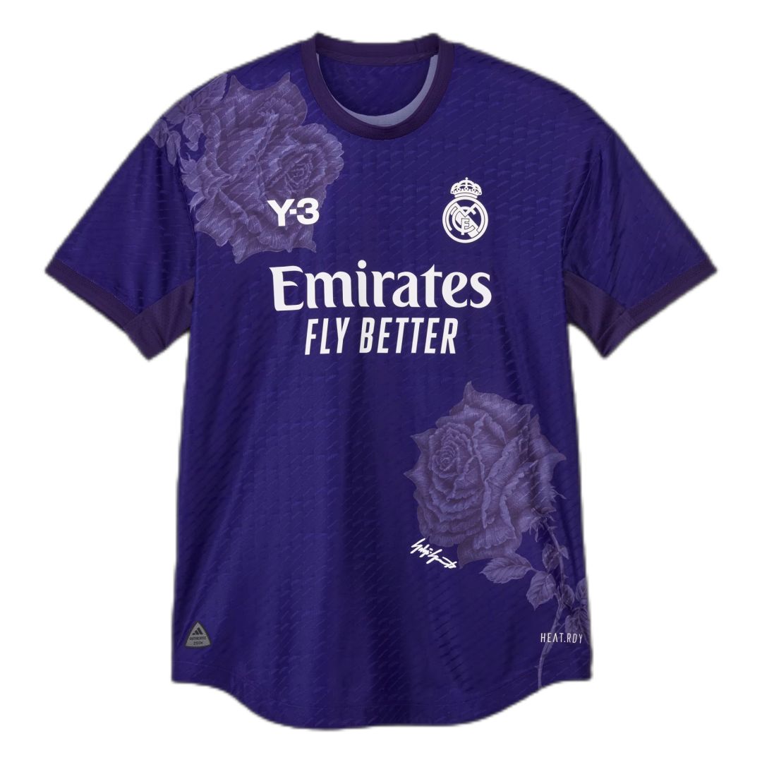 Real Madrid Y-3 Fourth Jersey Black Player Version 23/24 - Soccerfana