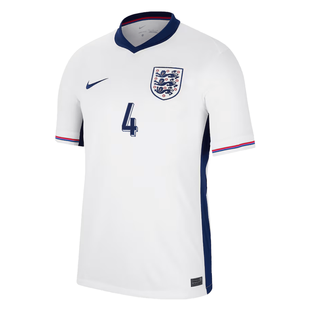 Declan Rice #4 England Home Jersey EURO 2024 - Soccerfana