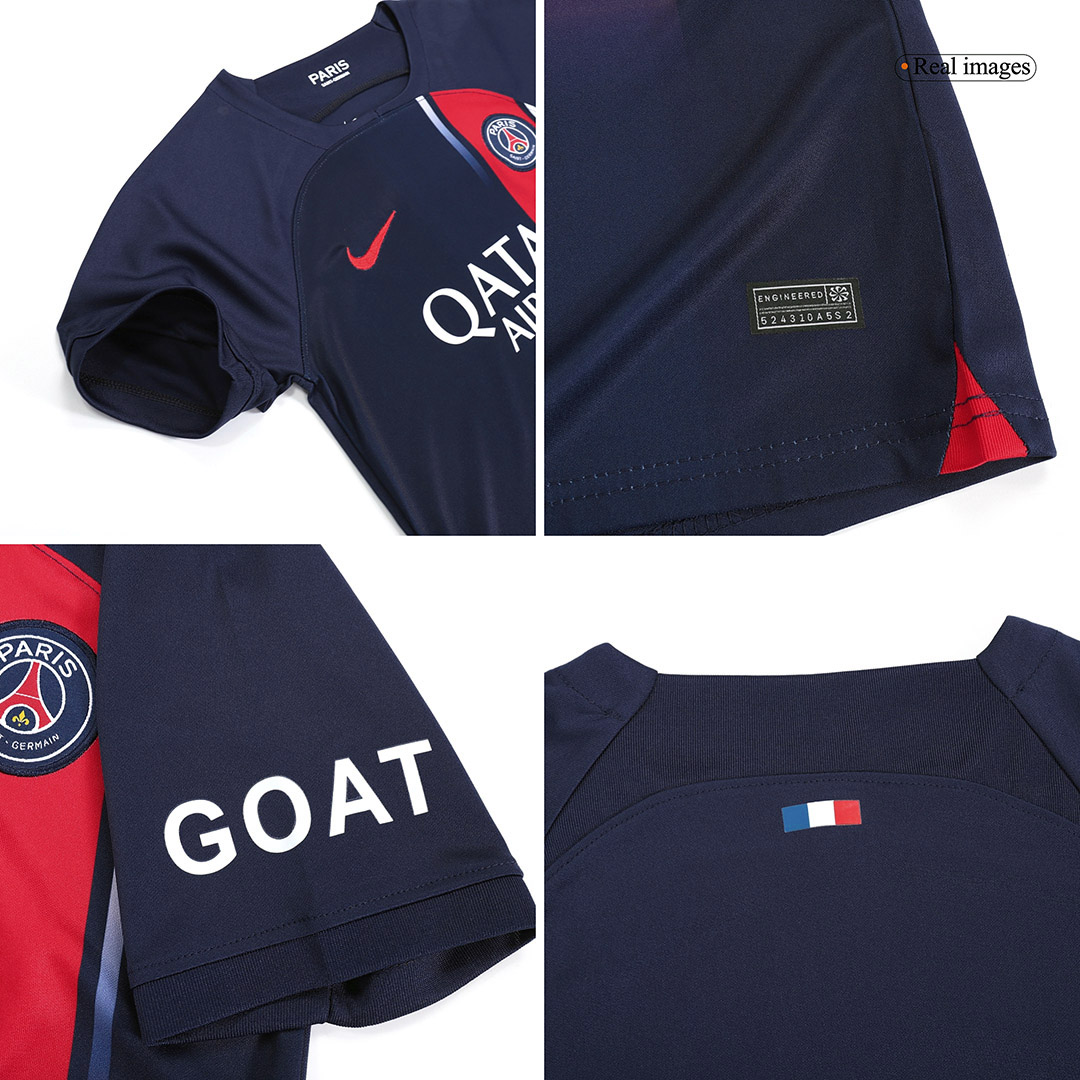 Kid's Paris Saint-Germain Home Jersey+Shorts 23/24 - Soccerfana