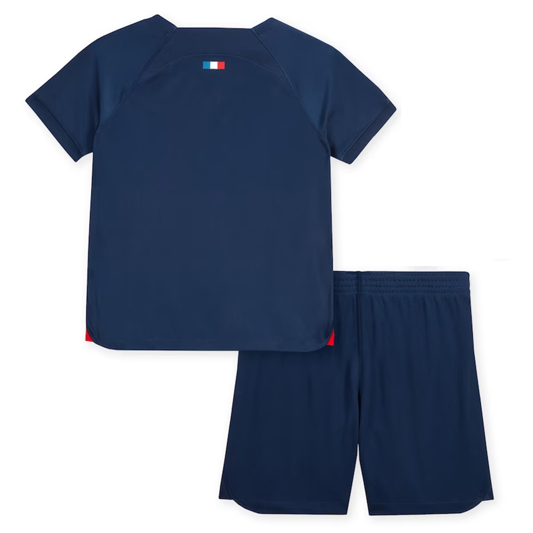 Kid's Paris Saint-Germain Home Jersey+Shorts 23/24 - Soccerfana