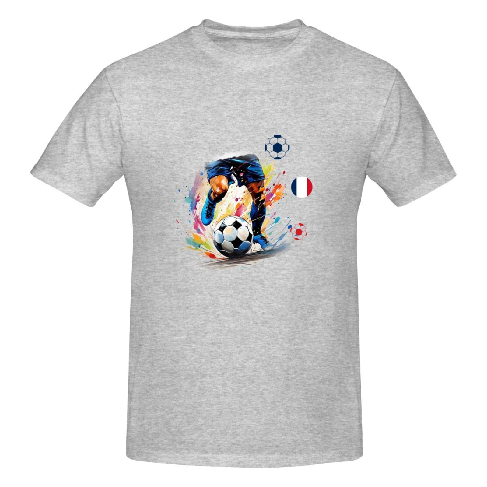Men's France EURO 2024 Basic Short Sleeve T-Shirt BST1749 - Soccerfana