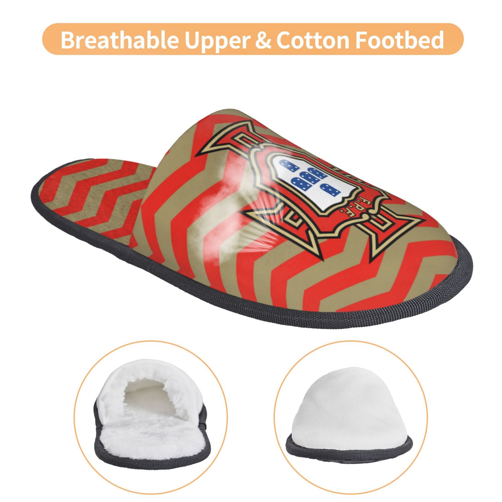 Portugal Cotton Slippers FSP2233 - Soccerfana