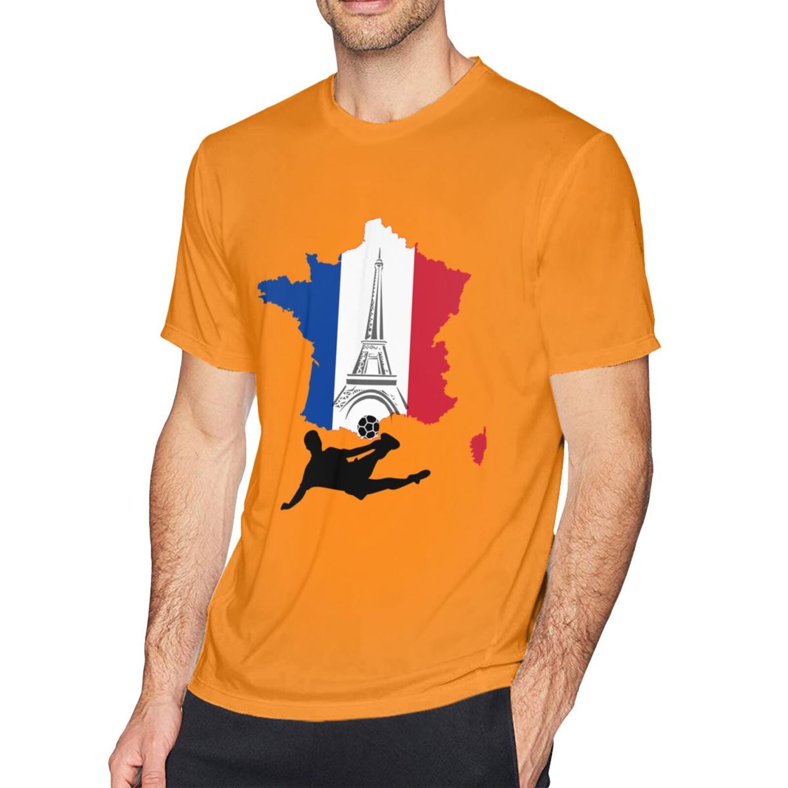 Men's France EURO 2024 Basic Short Sleeve T-Shirt BST1772 - Soccerfana