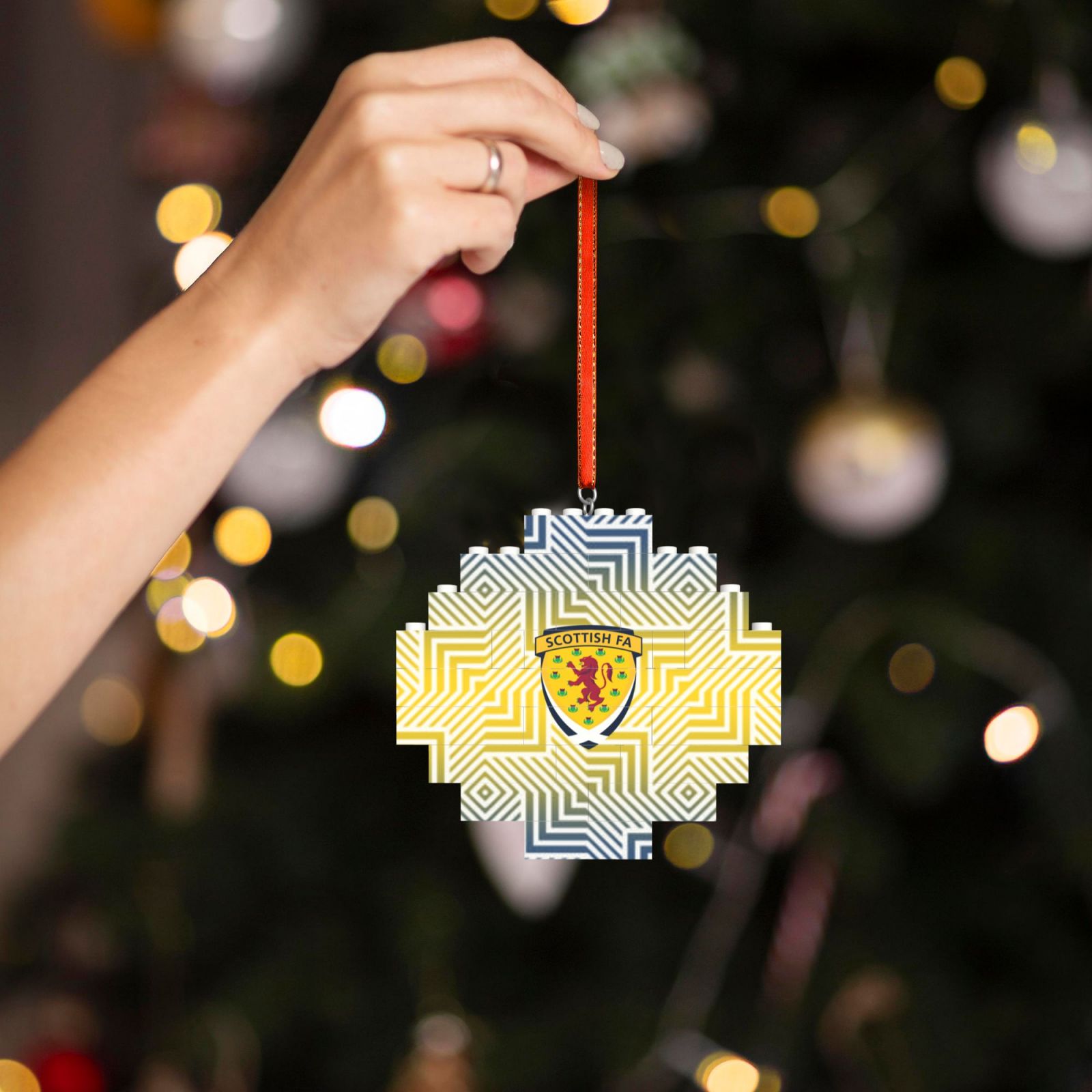 Scotland Building Block Puzzle Ornament BBP1983 - Soccerfana