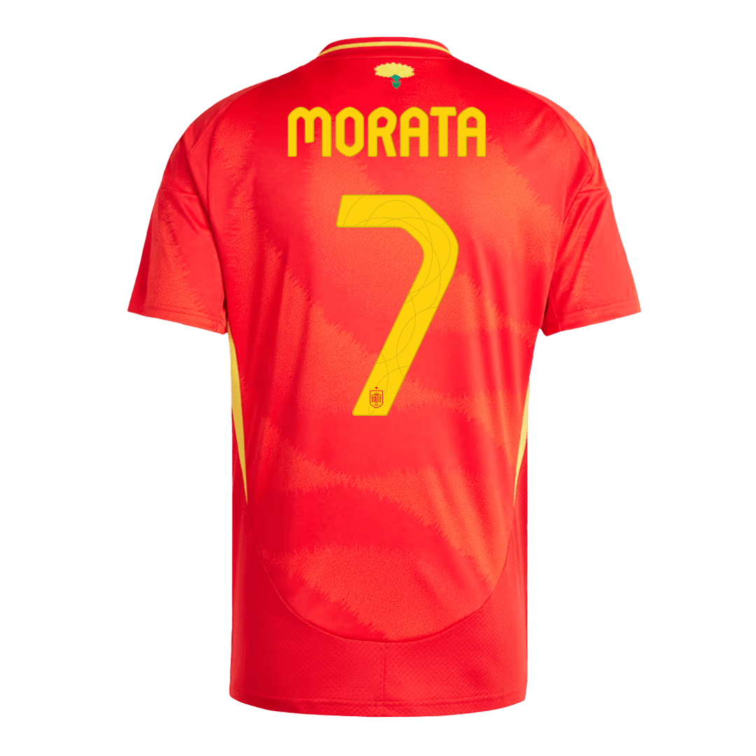 Alvaro Morata #7 Spain Home Jersey EURO 2024 - Soccerfana