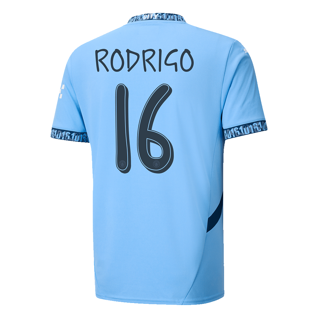 RODRIGO #16 Manchester City Home Jersey 2024/25 - Soccerfana