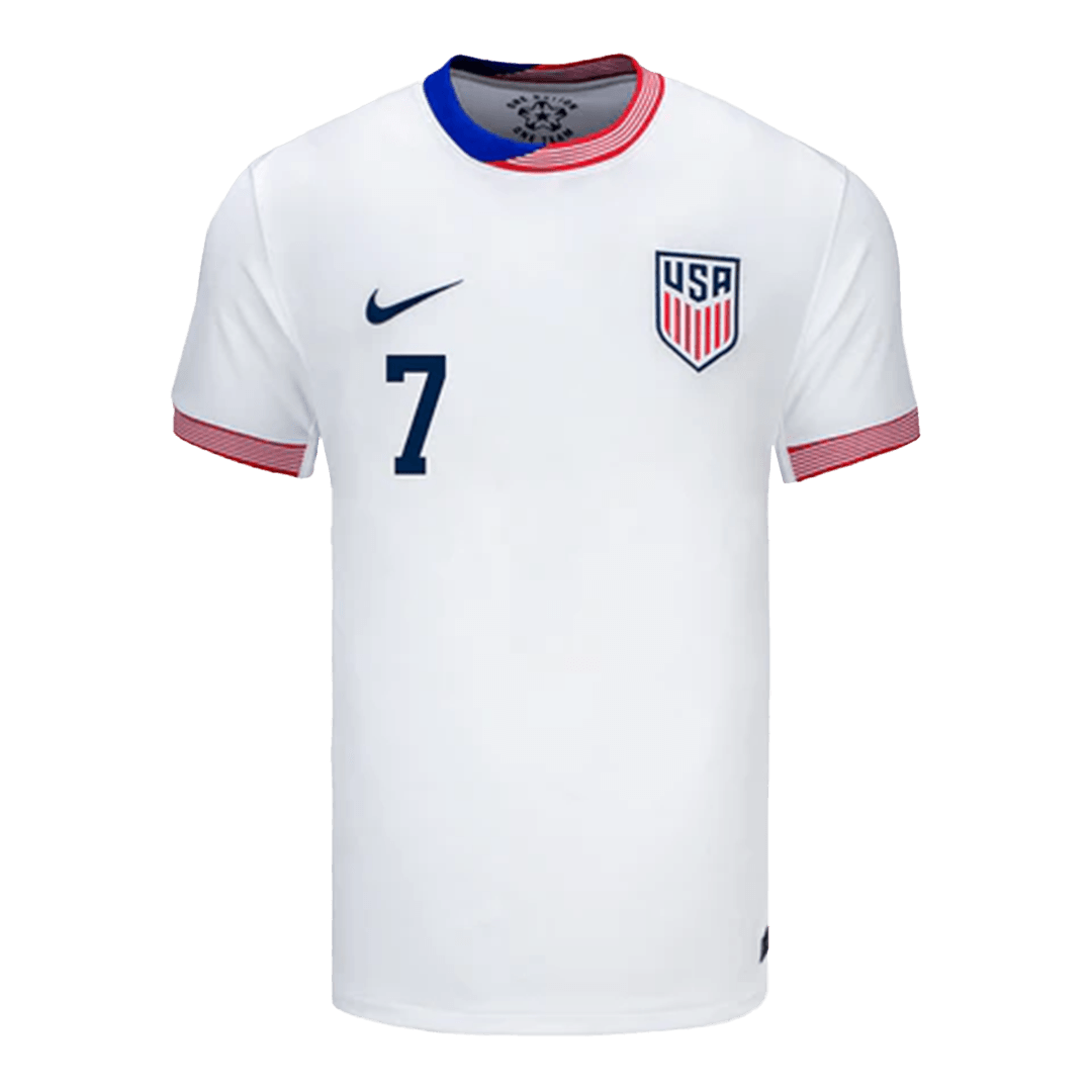 Giovanni Reyna #7 USMNT Home Jersey Copa America 2024 - Soccerfana