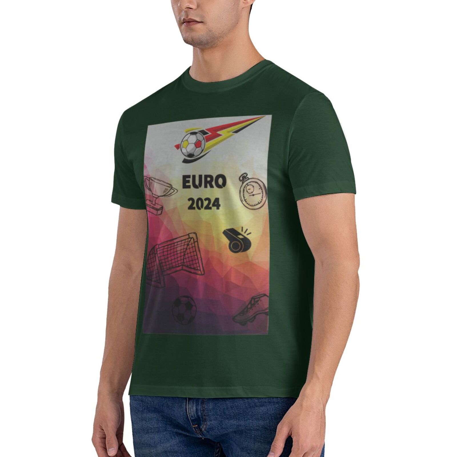 Men's Germany EURO 2024 Basic Short Sleeve T-Shirt BST1771 - Soccerfana